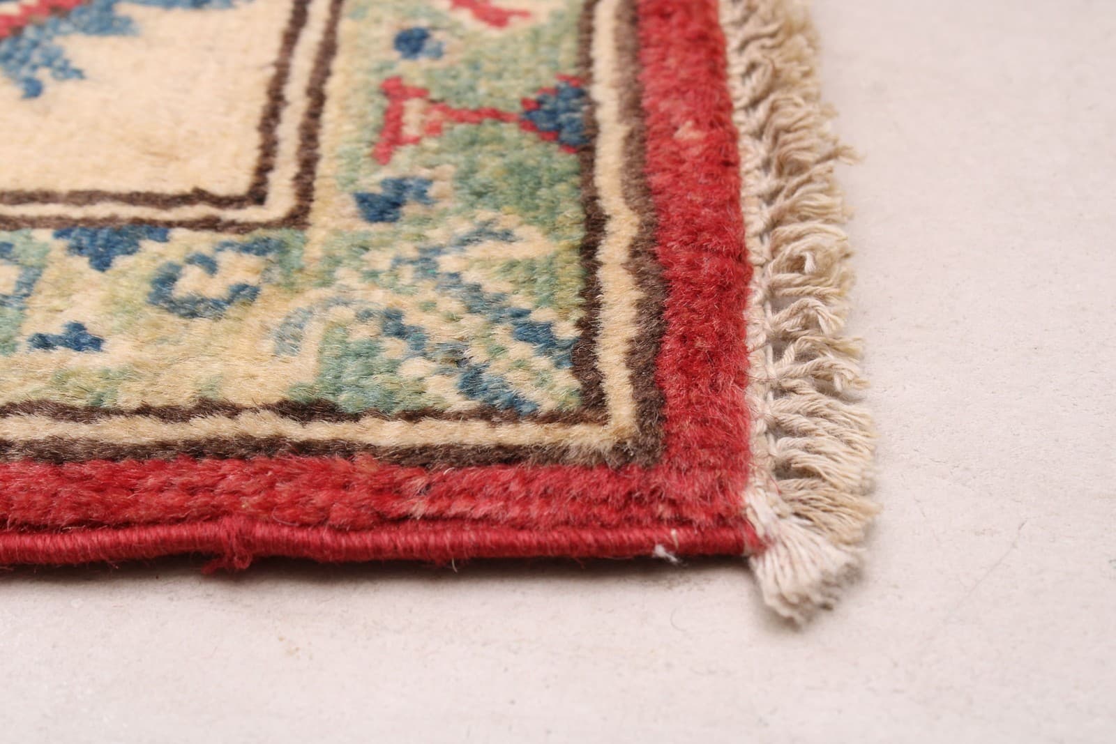 Traditional Red 5'0" x 6'7" Hand-knotted Oriental Carpet Wool Area Rug 5