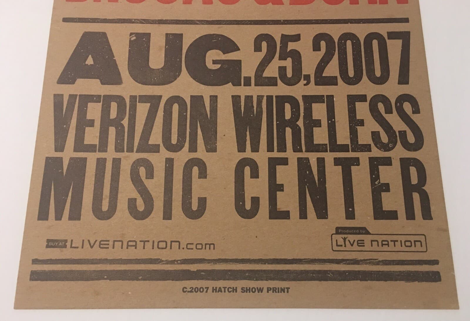 ALAN JACKSON / BROOKS & DUNN Hatch Show Print 2007 Poster Verizon Music Center 5