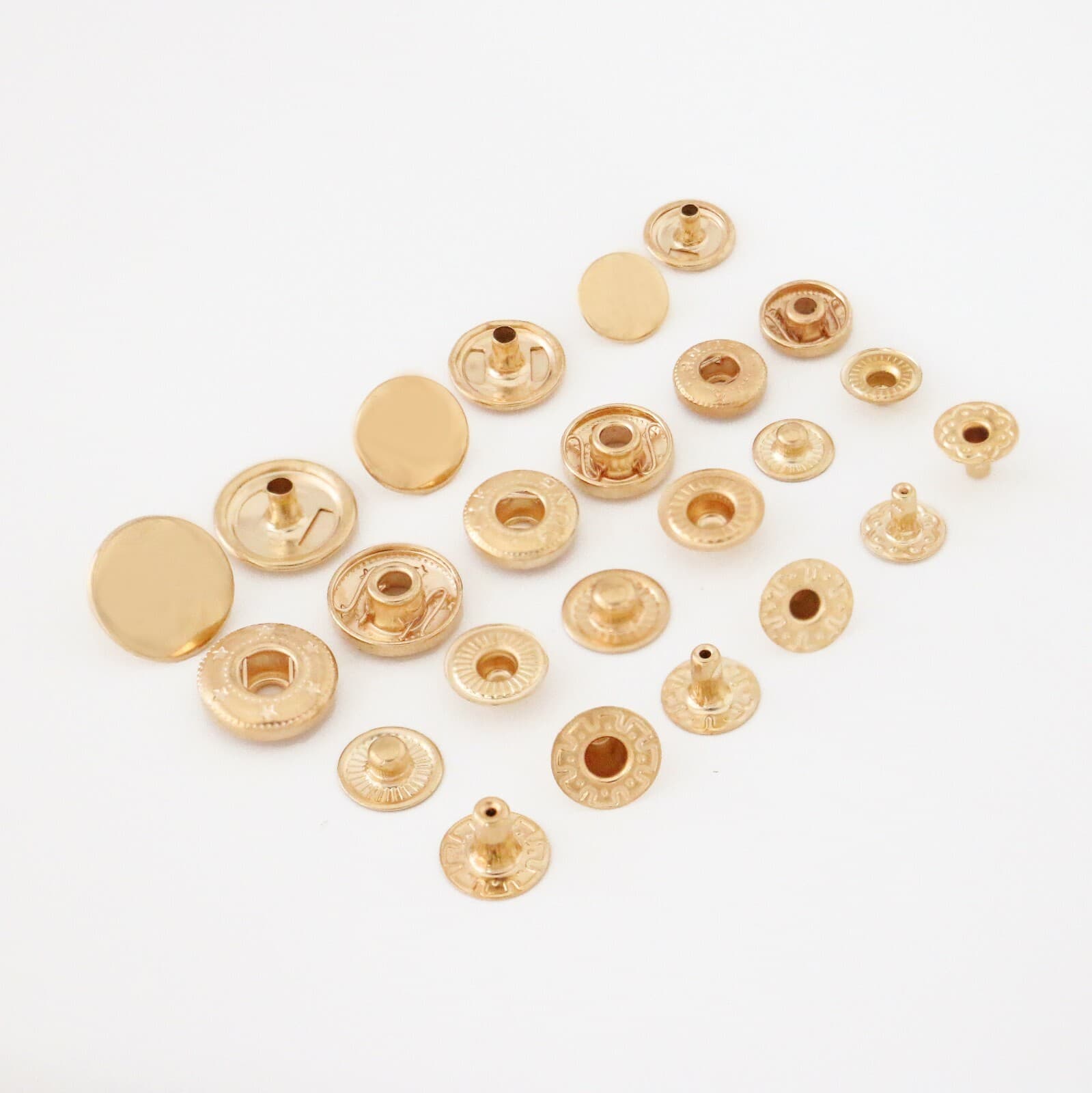 Metal Spring Snaps CHOOSE COLORS , QUANTITIES & SIZE, ALL METAL EASY TO INSTALL  6