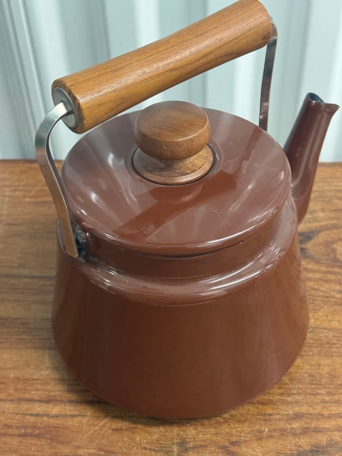 Vintage Dansk Kobestyle Brown Tea Kettle Unused W/ Label Made In Japan 4