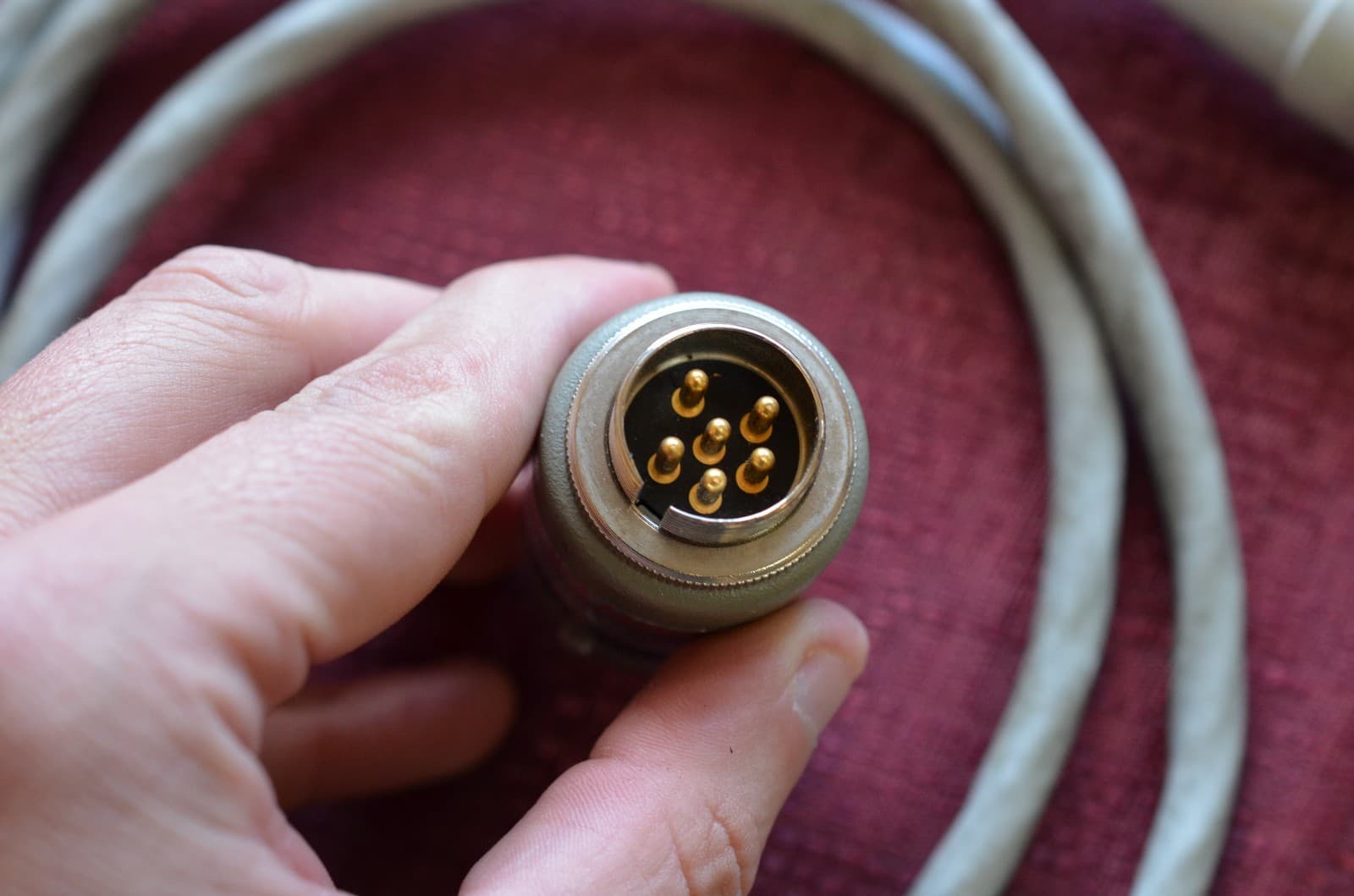 Hewlett Packard thermistor mount Model 478A 200 ohms with cable tested 6