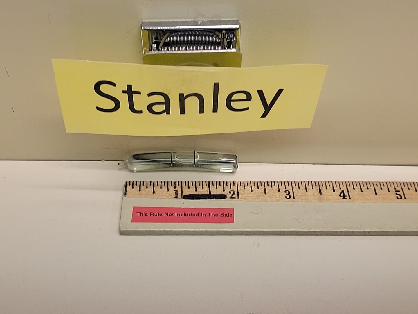 Stanley Level 2" Bent Vial Glass Level Vial Proved #208 NOS USA 3