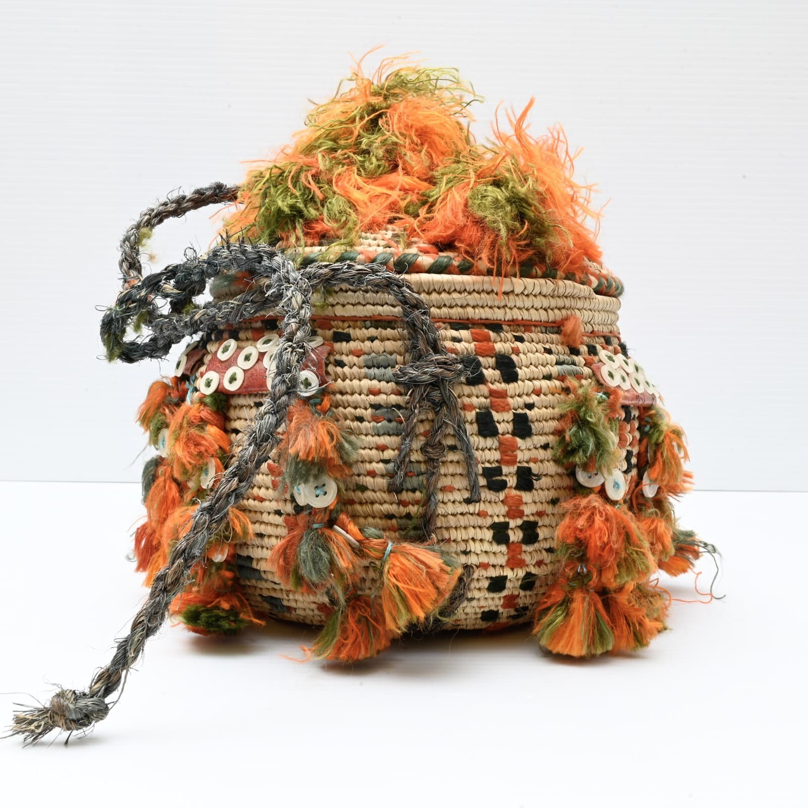 Vintage Egyptian Wedding Basket From Siwa Oasis Margunah 2