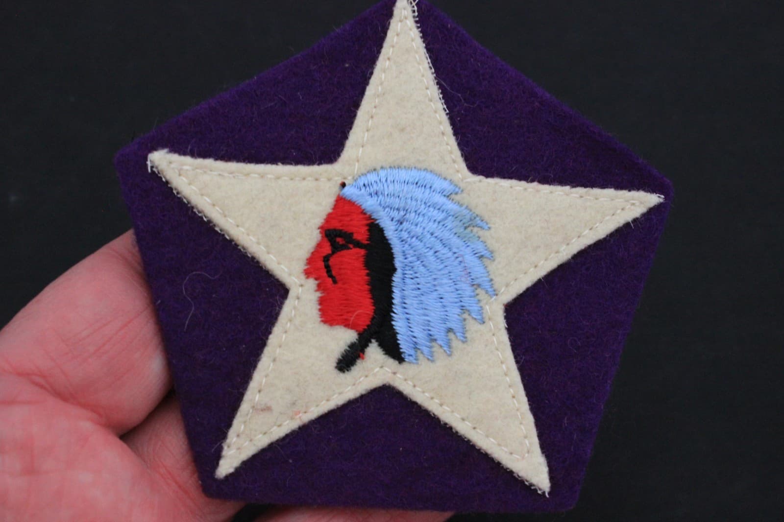 US Post World War I Army 9th Infantry Machine Gun Company AEF Shoulder Patch. 3