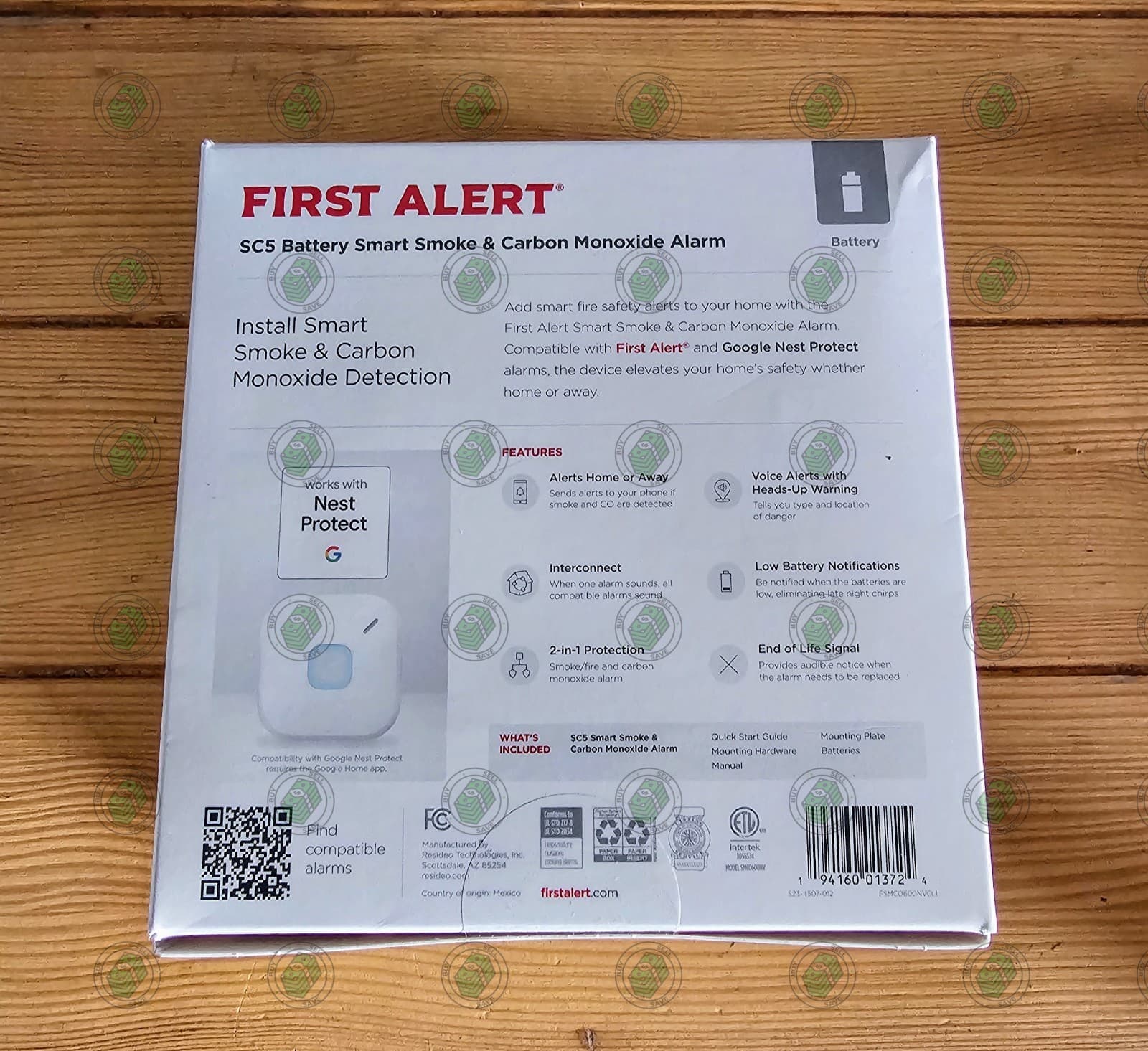 First Alert SC5 Smart Smoke and Carbon Monoxide Alarm ~Battery~ *NEW and SEALED* 2