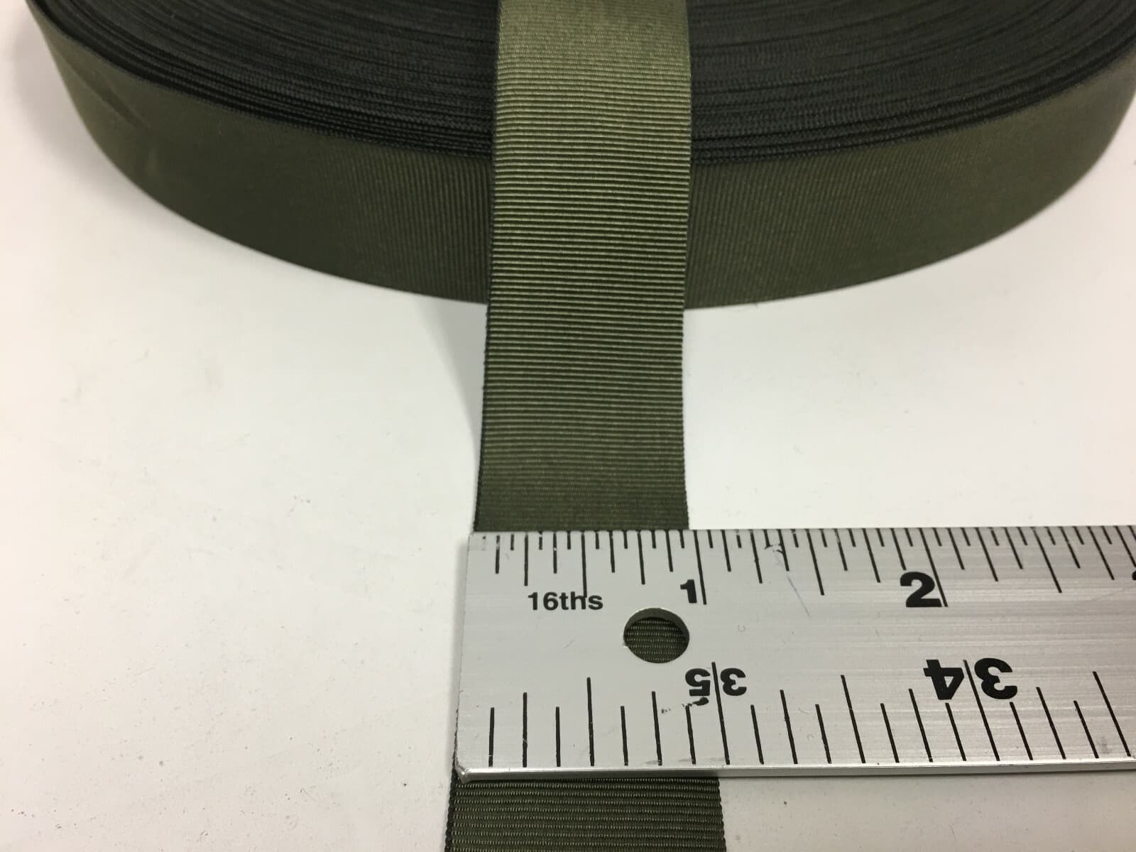 5 YARDS OF 1" Inch MilSpec Webbing Binding MIL-PRF-5038J Grosgrain RANGER GREEN 3