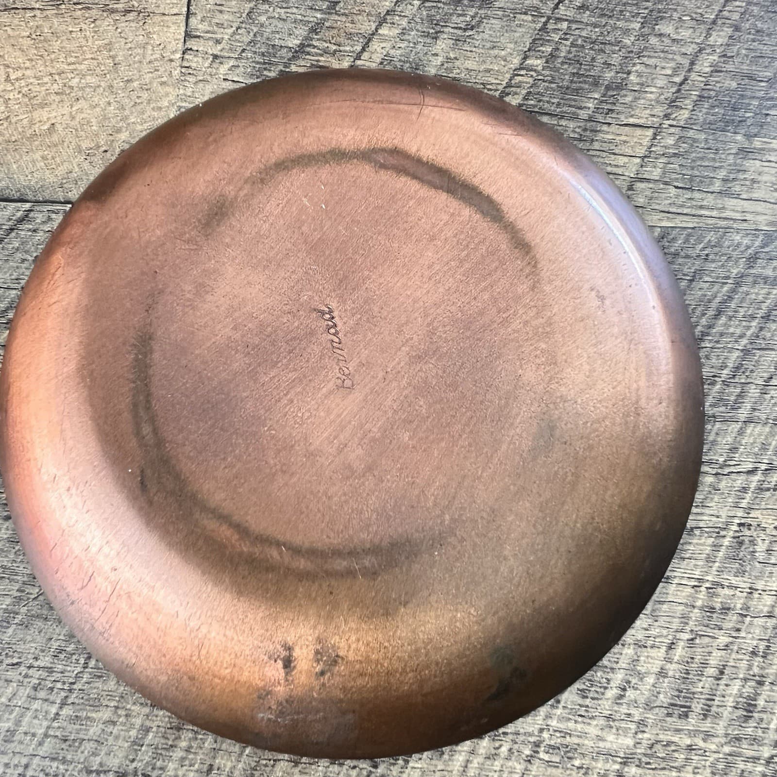 Mid Century William Steig Black "All I Ask... " Copper Enamel Plate Vintage 2