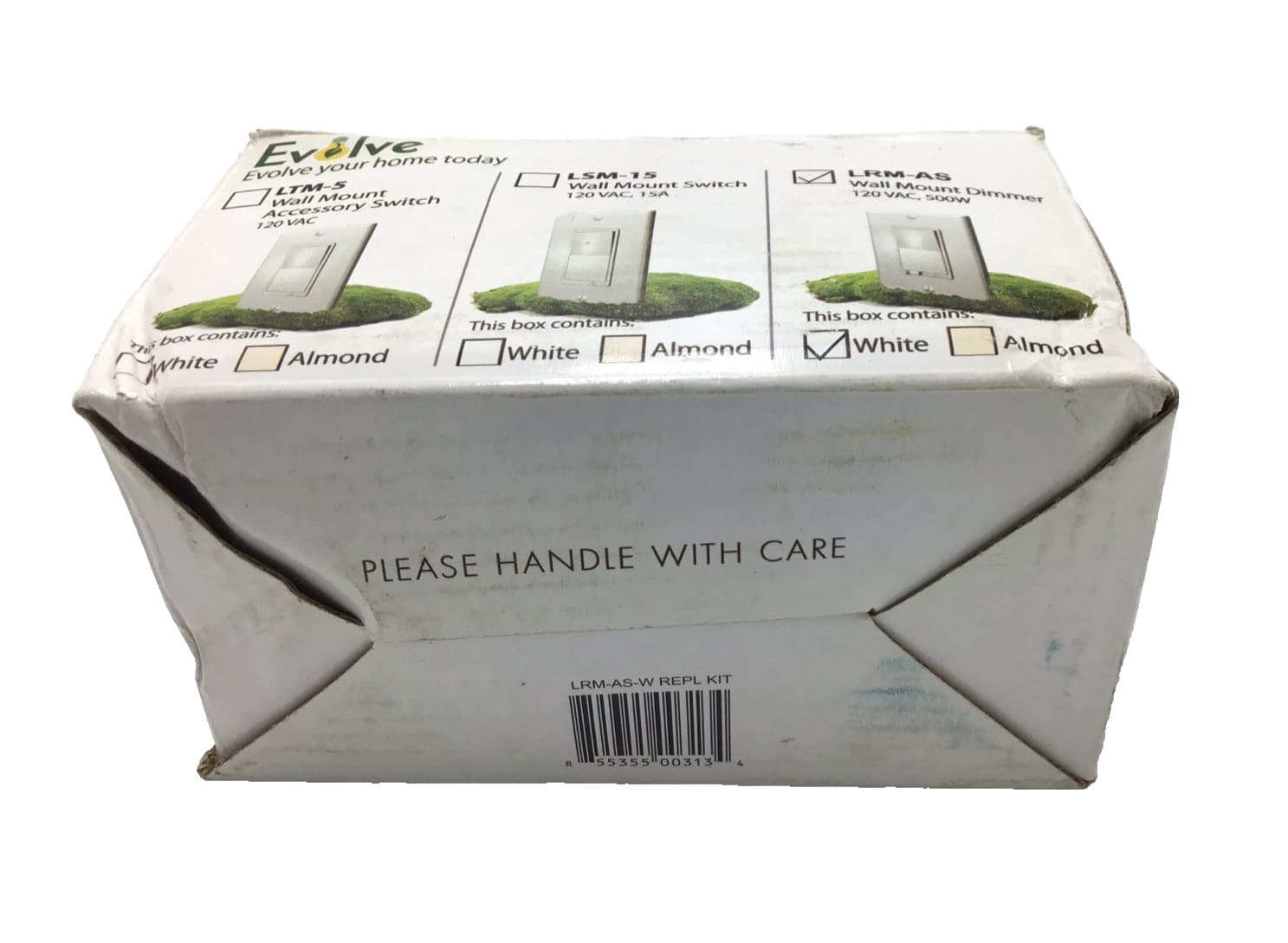 Evolve LRM-AS-W REPL KIT Z-Wave Wall Mount Dimmer Replacement Kit (White) 2