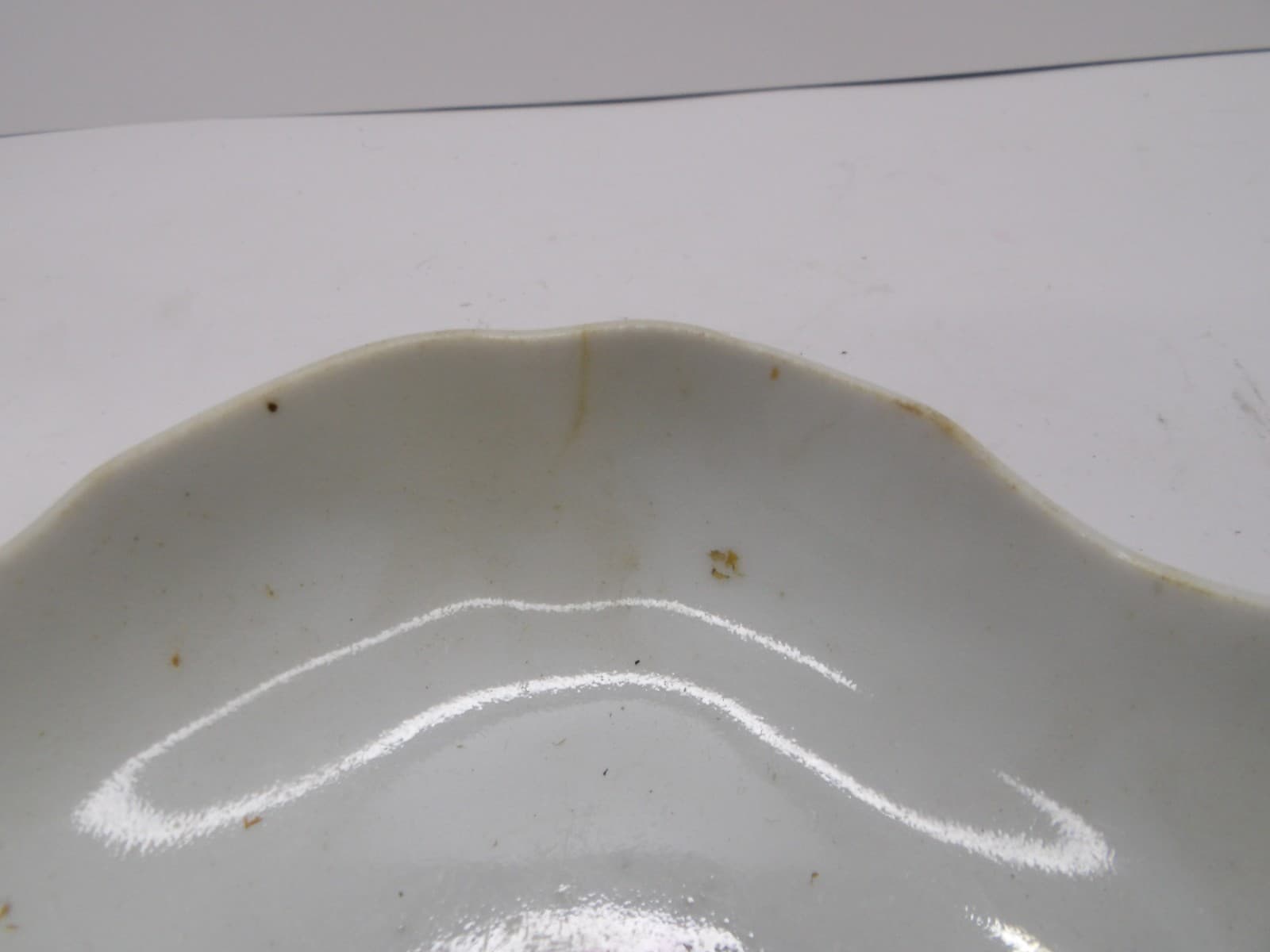 Japanese Arita Imari Porcelain Bowl Pink and Blue Flower 4