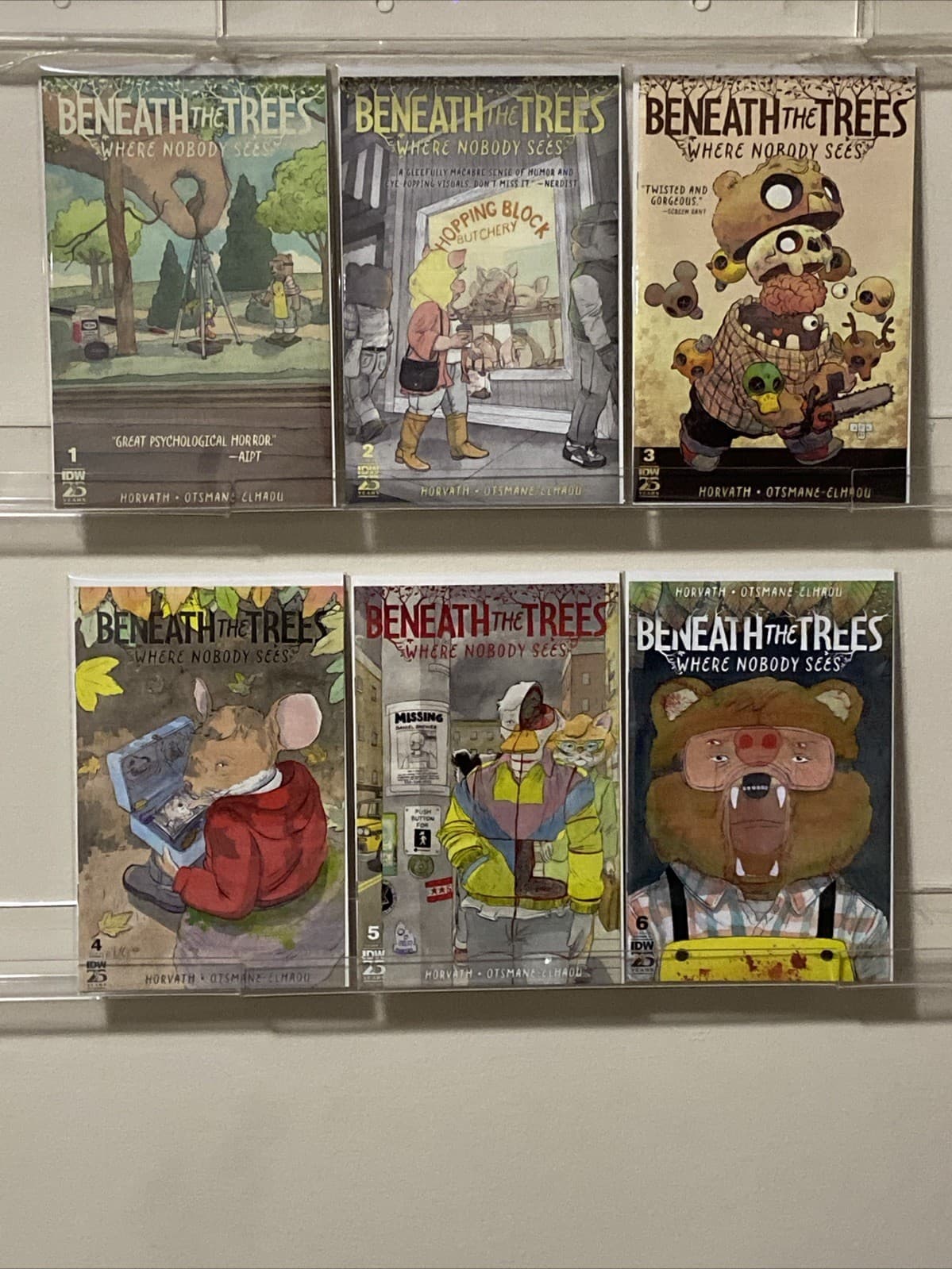 BENEATH THE TREES WHERE NOBODY SEES 1-6 (IDW) COMPLETE  VARIANT SET NM