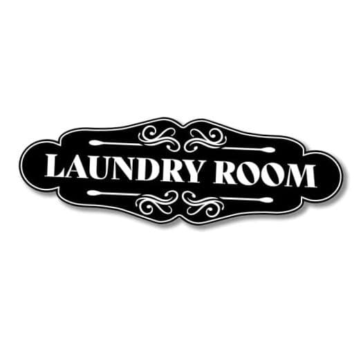 Laundry Room Sign for Door - 9x3 Dibond Laundry Decor for Room 
