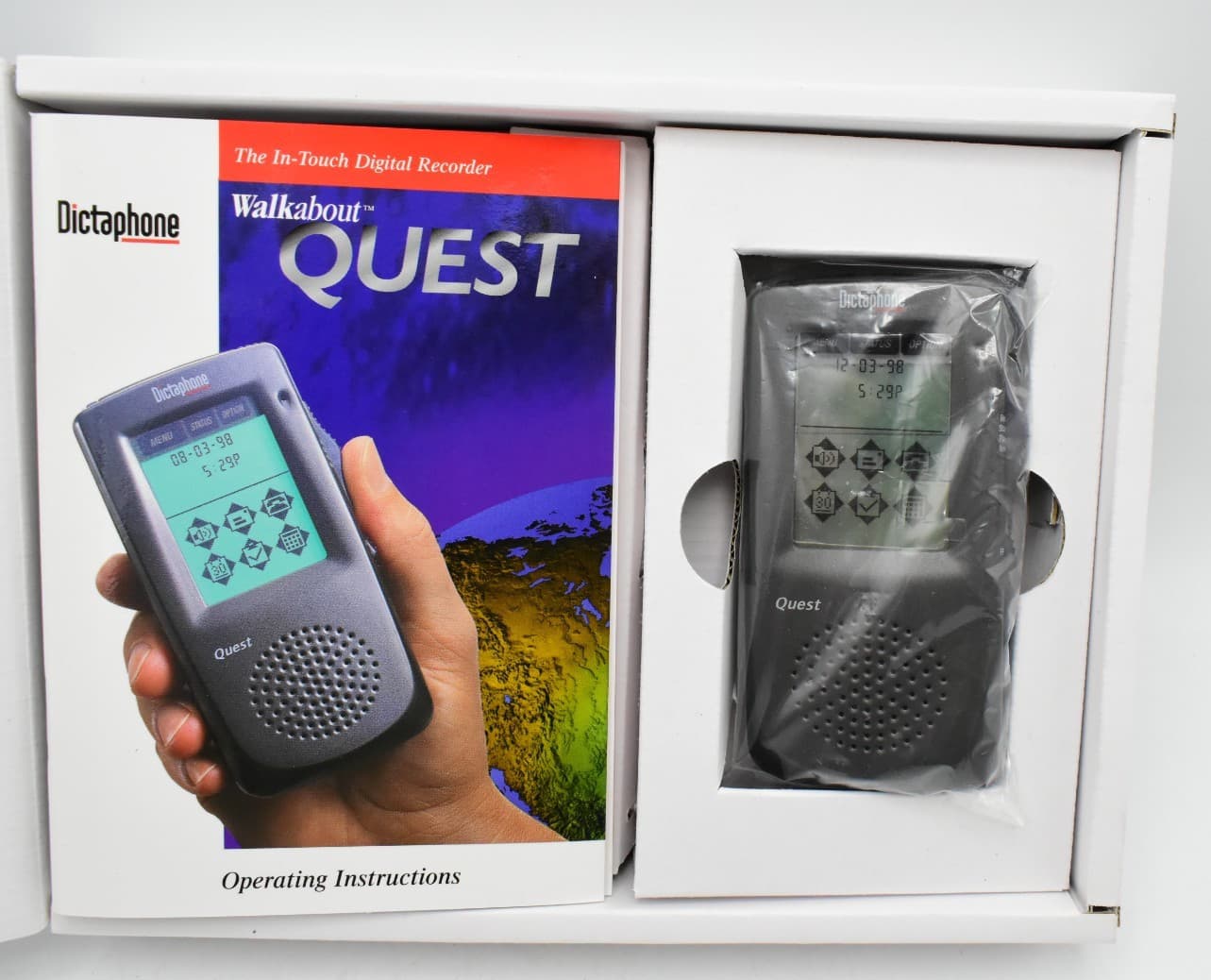 Dictaphone Walkabout Quest Digital Recorder with Docking Station Model 1513 2