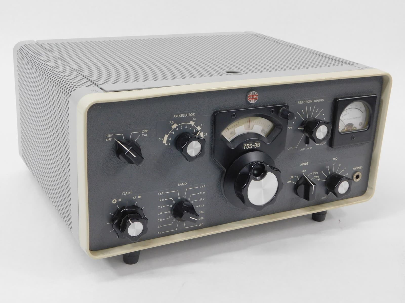 Collins 75S-3B RE Vintage Ham Radio Receiver (SN 30448, AM is OK, weak SSB RX)