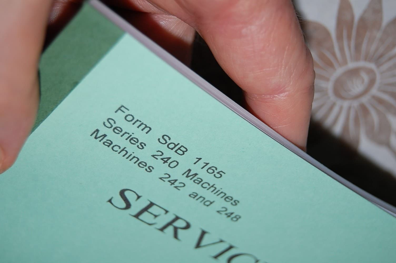 Service Manual Singer Sewing Machines 242 248 & Also Applicable for 247 547 876 2