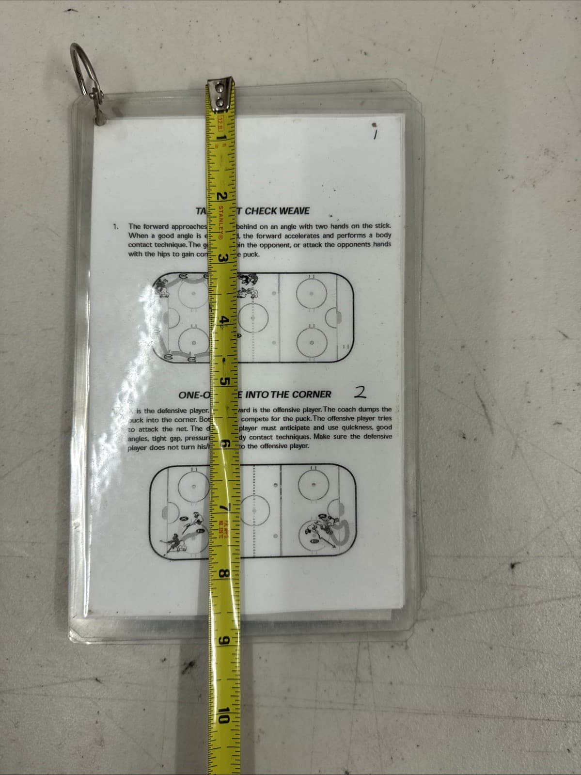 35 LAMINATED ice HOCKEY DRILL CARDS 2