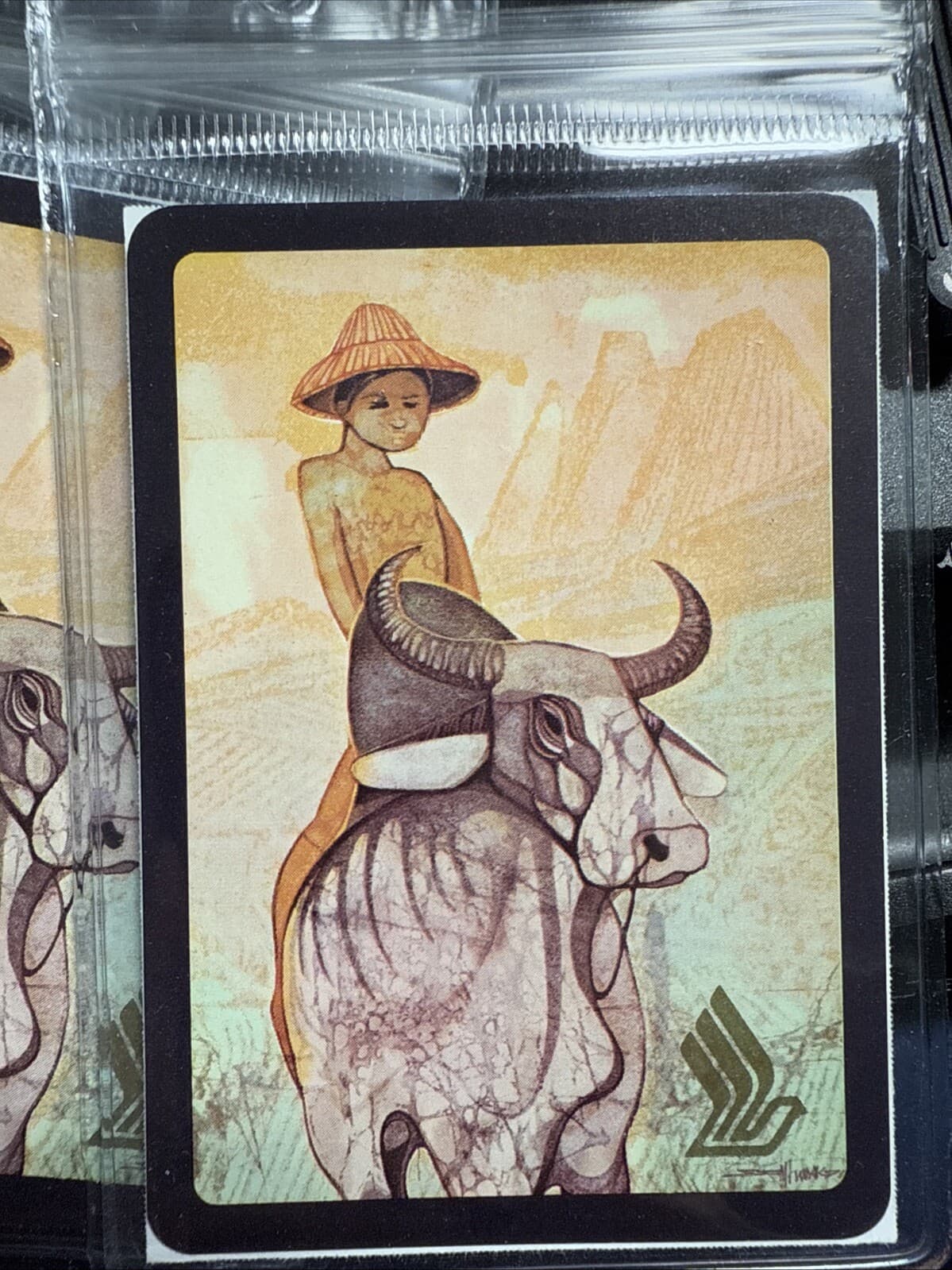 ( 3 ) Singapore SQ Airlines Luggage Tag Playing Cards Taipei Zebu Seah Kim Joo 2