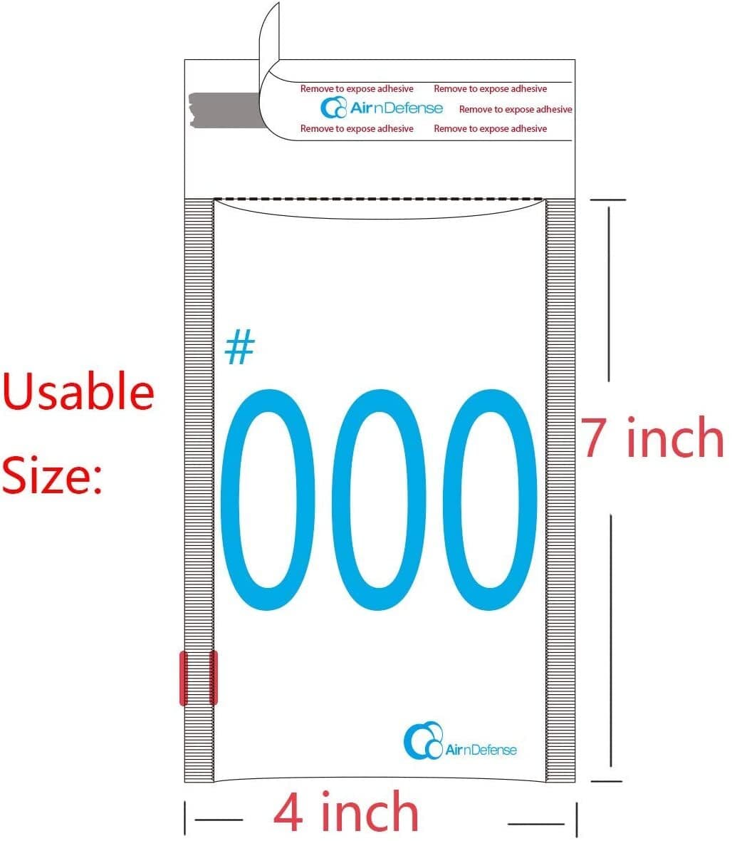 #000 4x8 Kraft Bubble Padded Envelopes Mailers Yellow Shipping Bags AirnDefense 2