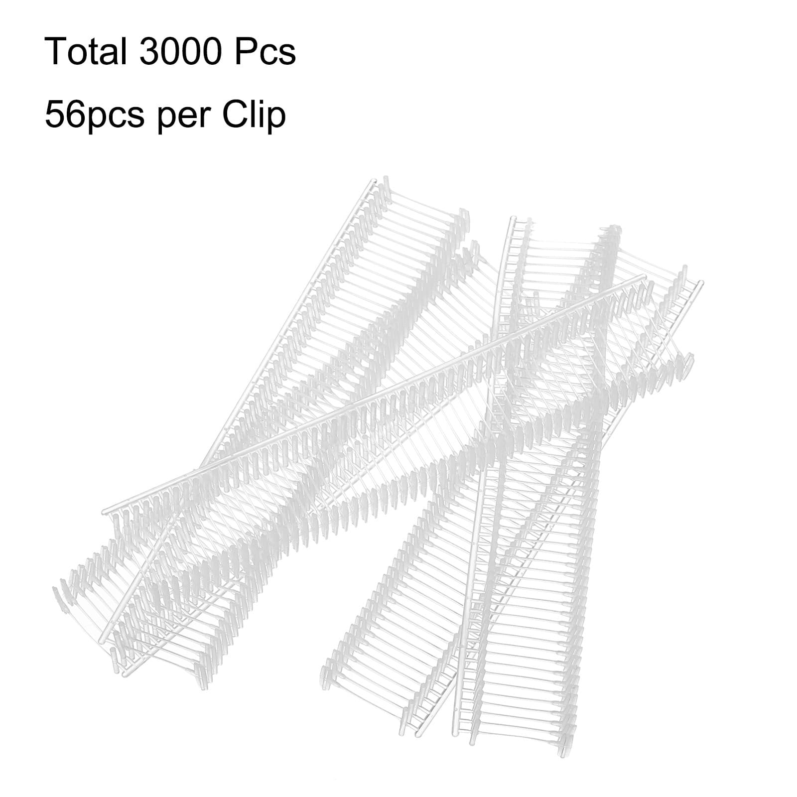 3000pcs 12mm Tag Pins Tagging Barbs Fasteners Tag Attachments for Clothes Clear 3