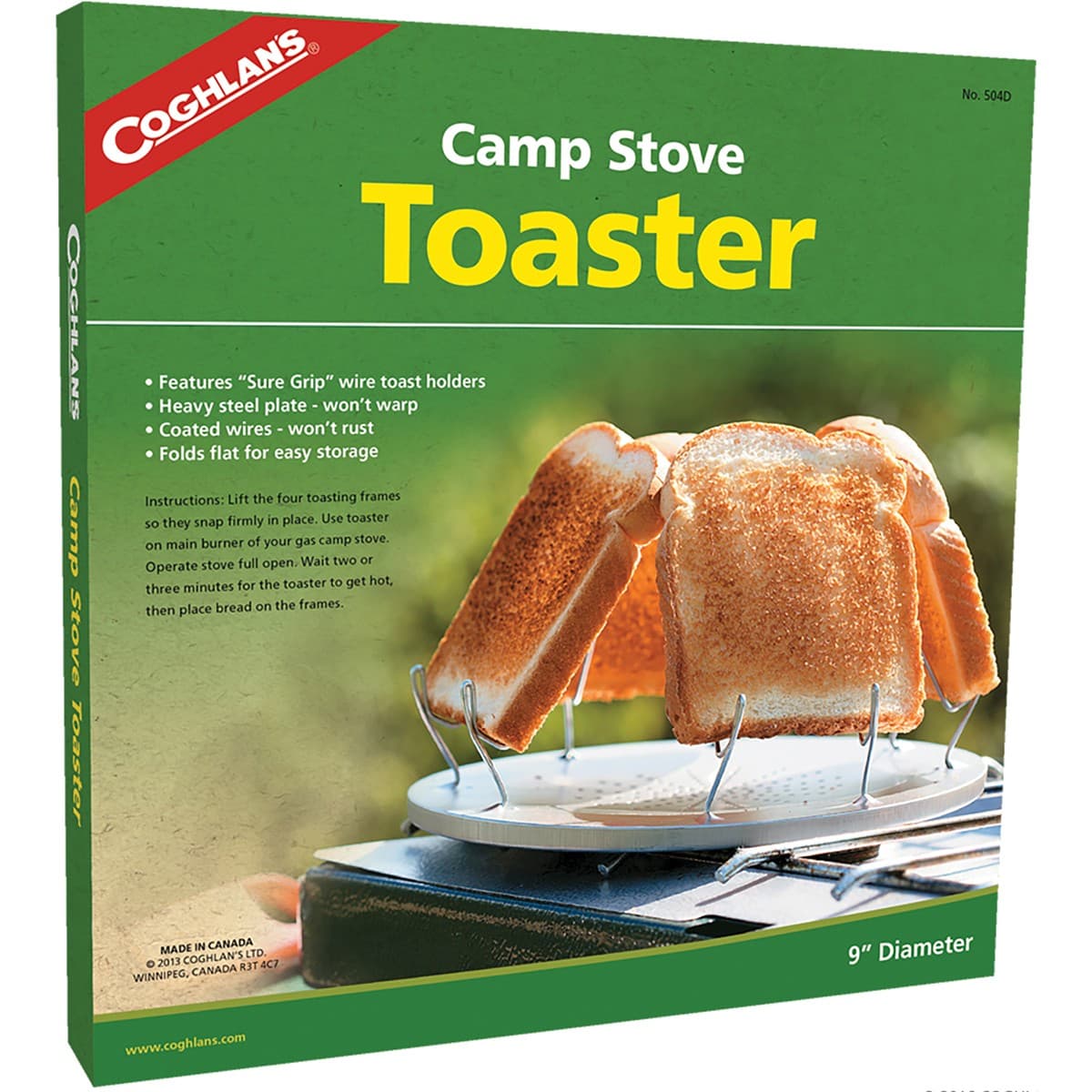 Coghlan's Camp Stove Toaster Steel Wire Toast Holders Compact Camping Cookware 3