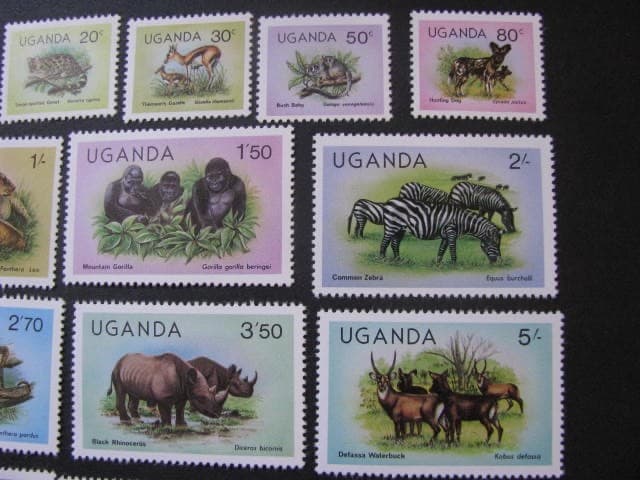 Uganda Stamp Set Scott # 279-292 Unused...Free International Shipping! 3