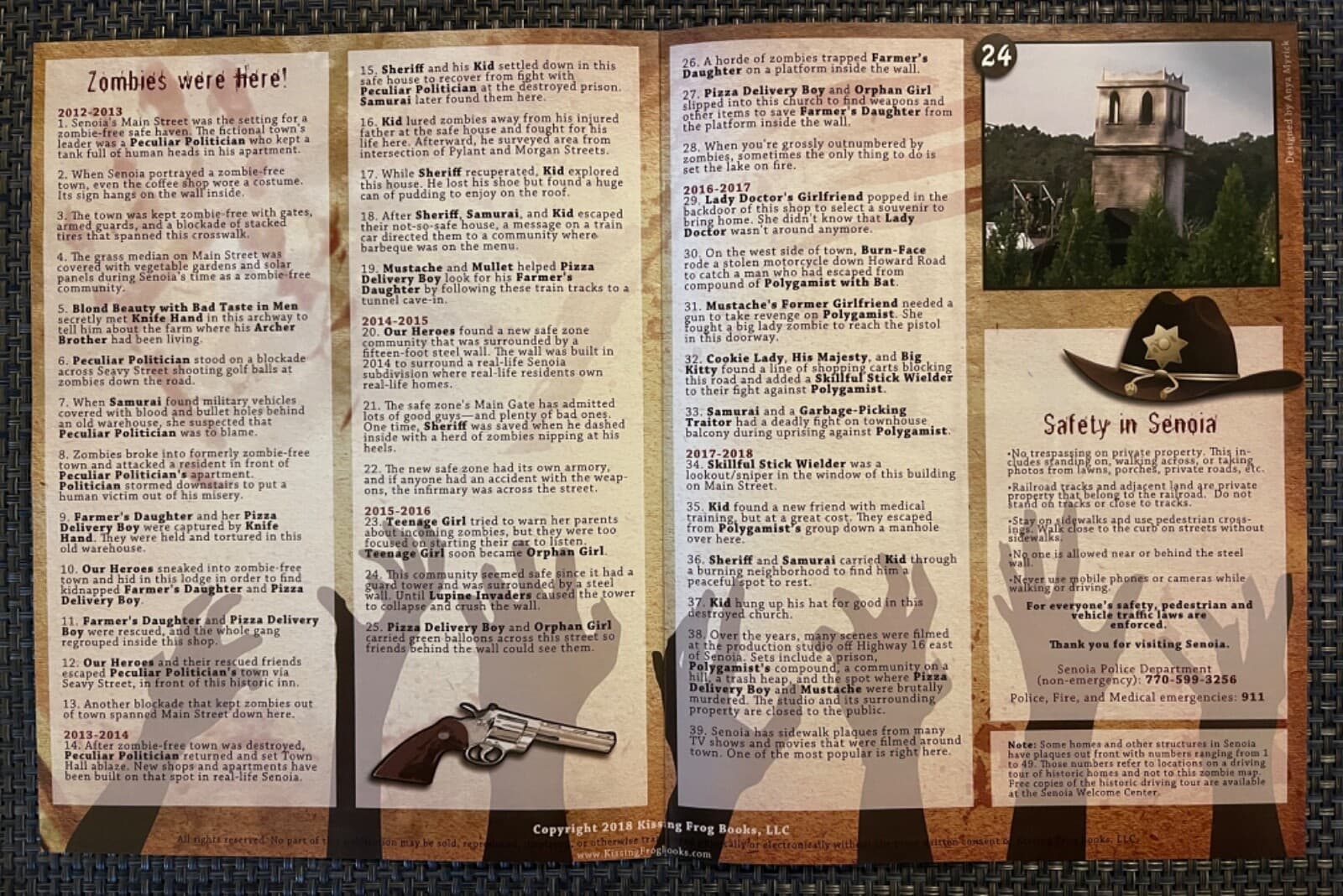 WALKING DEAD MEMORABILIA (ZOMBIE MAP & MORE) - SENOIA, ALEXANDRIA, WOODBURY, TWD 4