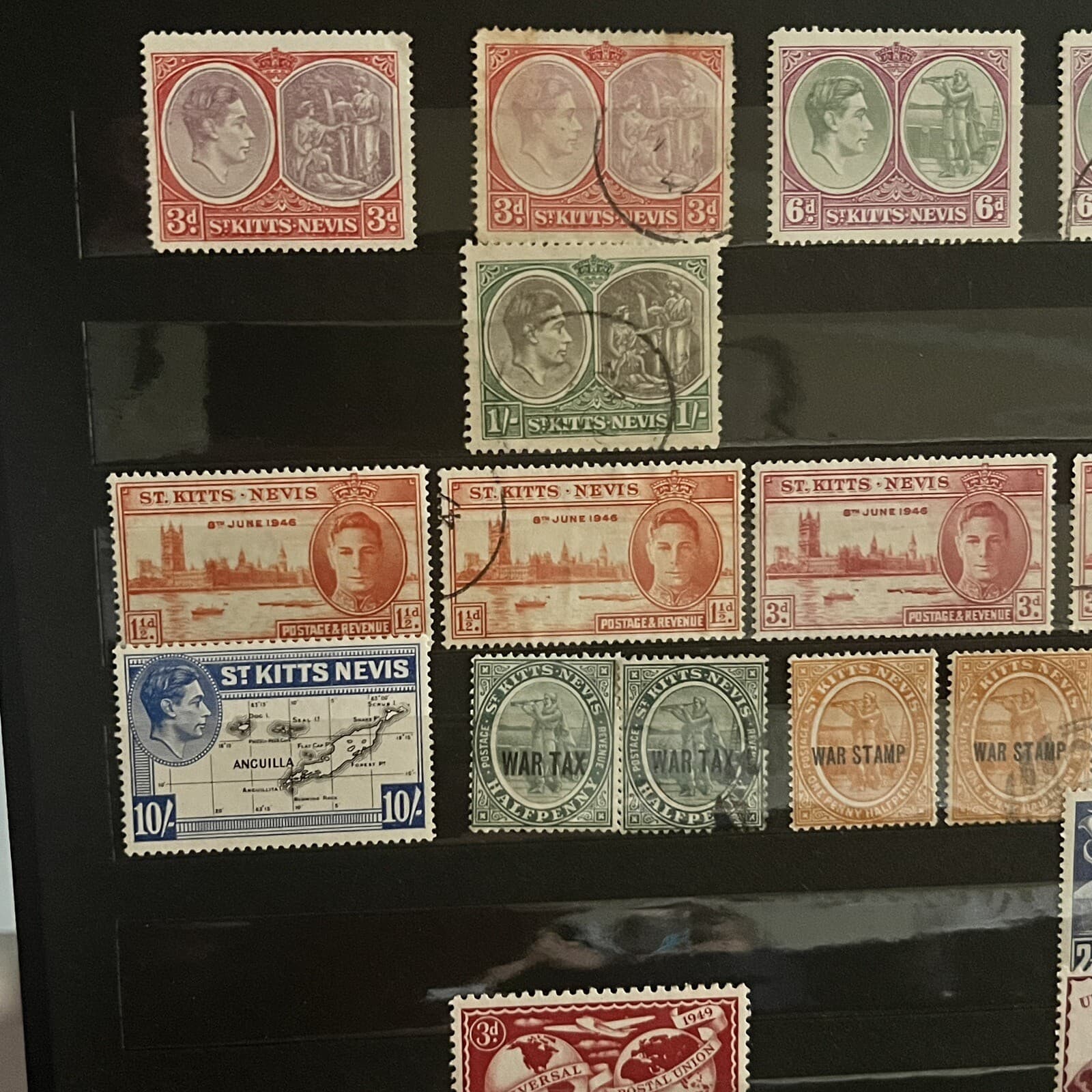 ST. KITTS NEVIS STAMPS IN STOCK PAGE UPU, OVPTS, TERCENTENARY, CORONATION & MORE 2