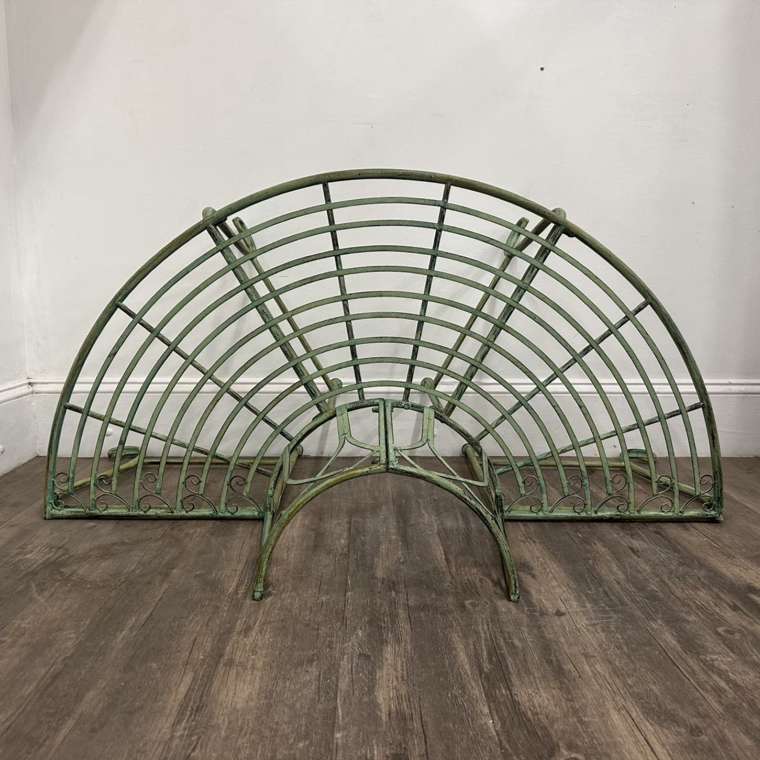 Victorain Half Round Tree Surround Garden Bench 4