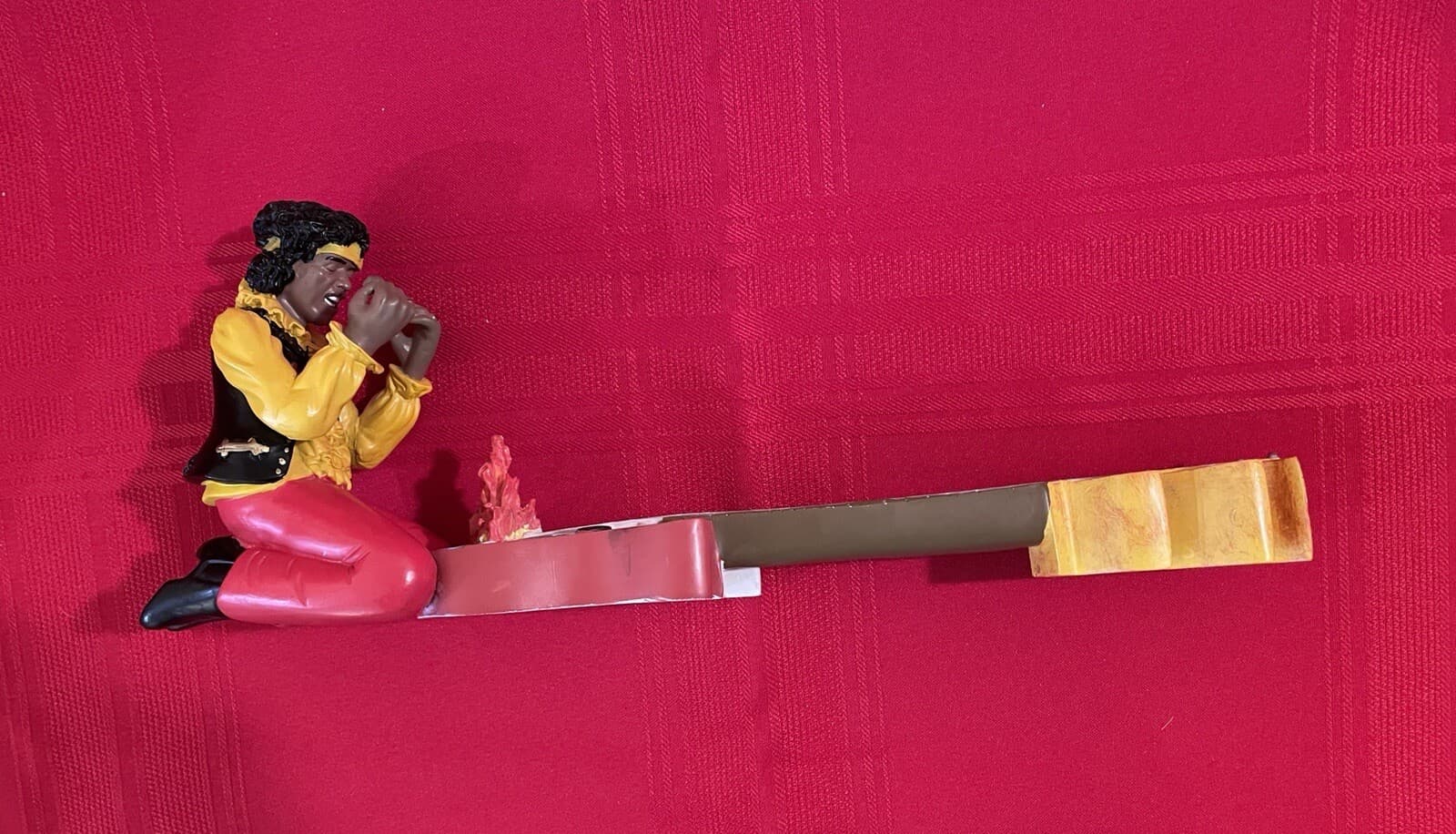 Jimi Hendrix Figure Sitting Burning Guitar in 1967 at the Monterey Pop Festival 3