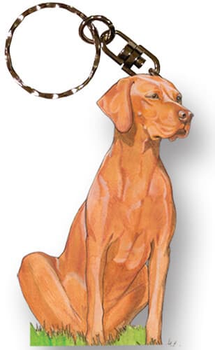 Vizsla Keychain Wooden