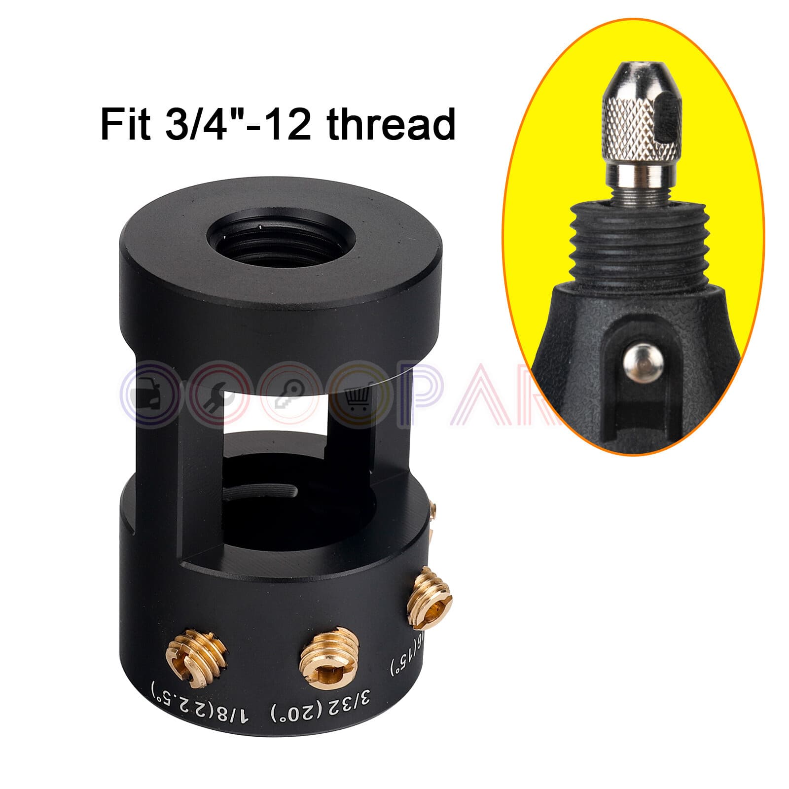 Tungsten Grinder & Sharpener Multi-Angle Offsets Head Tool For TIG Welding 3