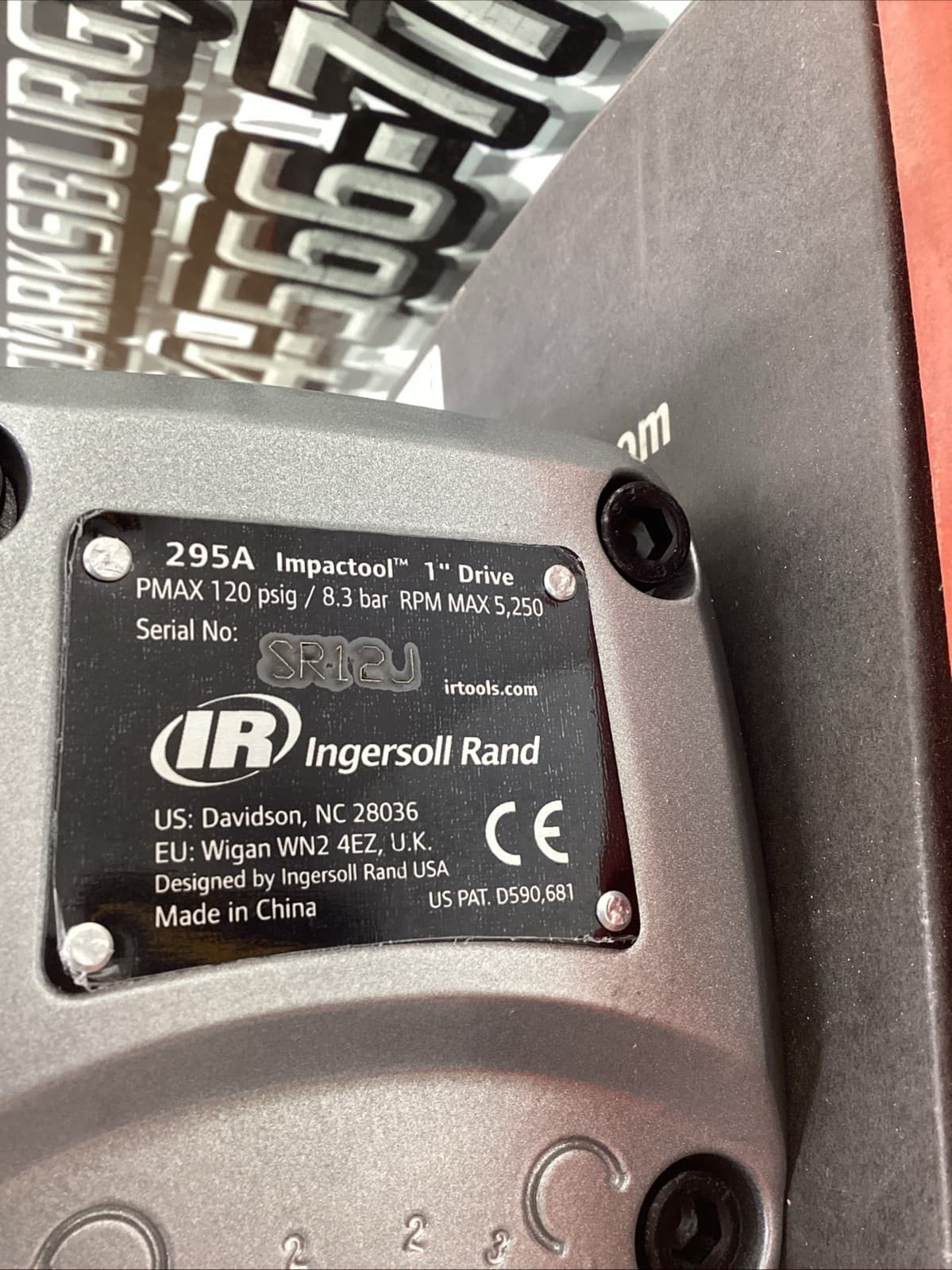 Ingersoll Rand 295A 1” Drive Impact Tool NIB 4