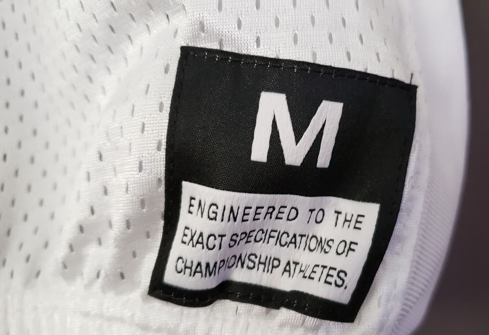 Nike Football Team Jersey White Yellow Gold Black #47 Boys M NEW NWT 3