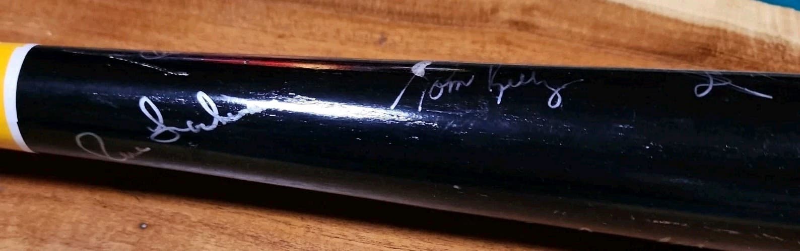 ⚾️1991 AL All-Star Team Signed Bat! Ripken Jr, Fisk, Boggs,Clemens,Molitor*JSA⚾️ 6