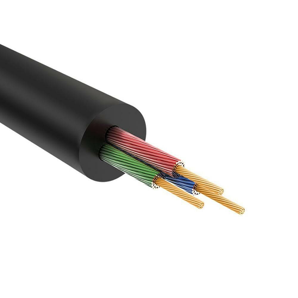 3.5mm AUX Cable Audio MIC Splitter Headphone Earphone Adapter 2 Male to Female 4