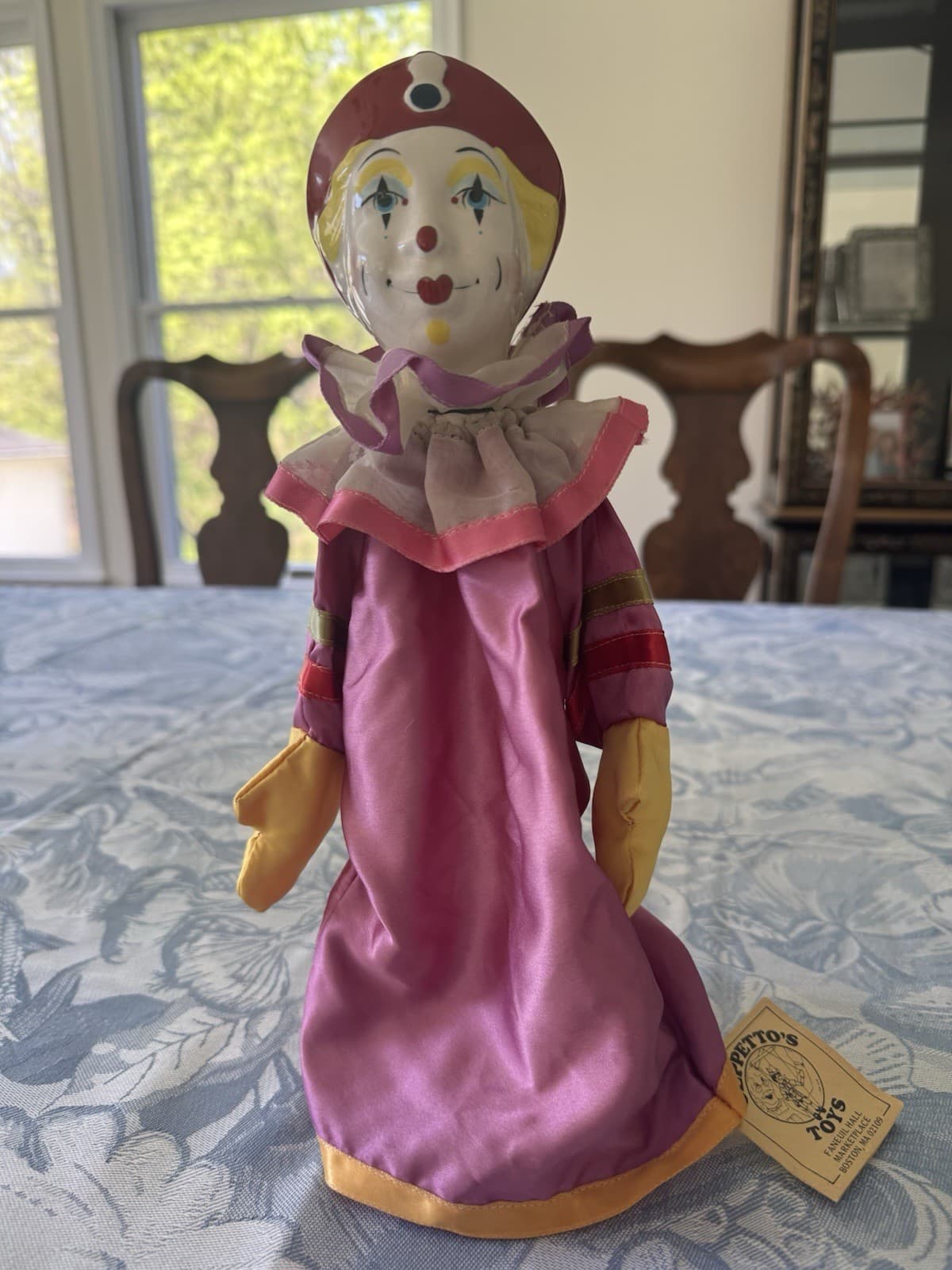 Ceramic Clown Puppet Mask Wall Art 1980s Cast of Thousands Vintage Pierrot Clown 3