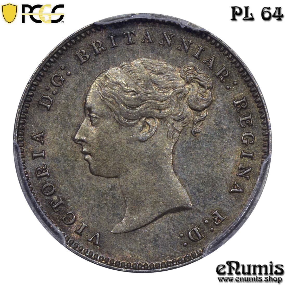 Great Britain, Victoria, Maundy 4 Pence 1886, nicely toned, PCGS PL 64 3