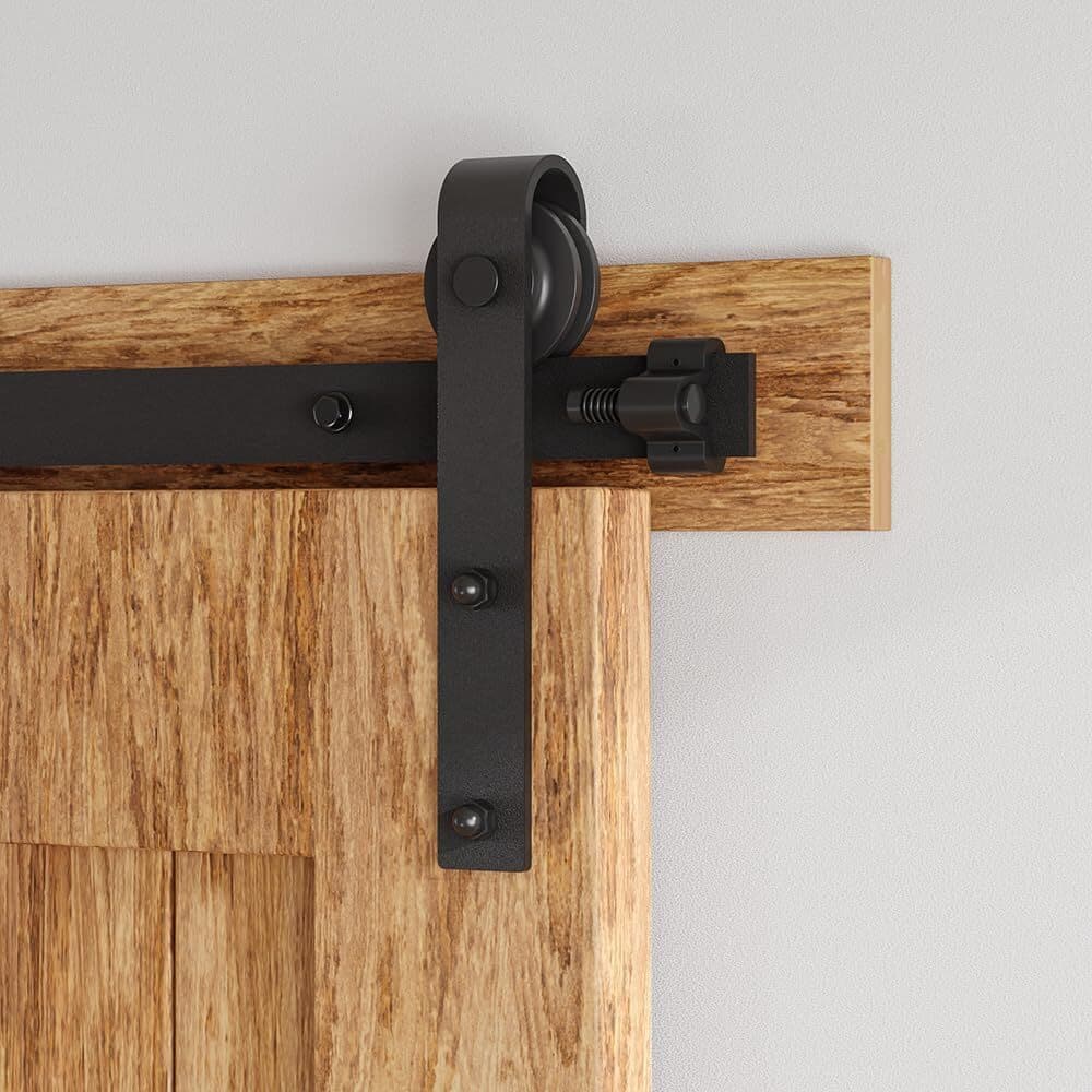 6.6FT Heavy Duty Sliding Barn Door Hardware Track Kit for One 36"-40" Wide Door 6