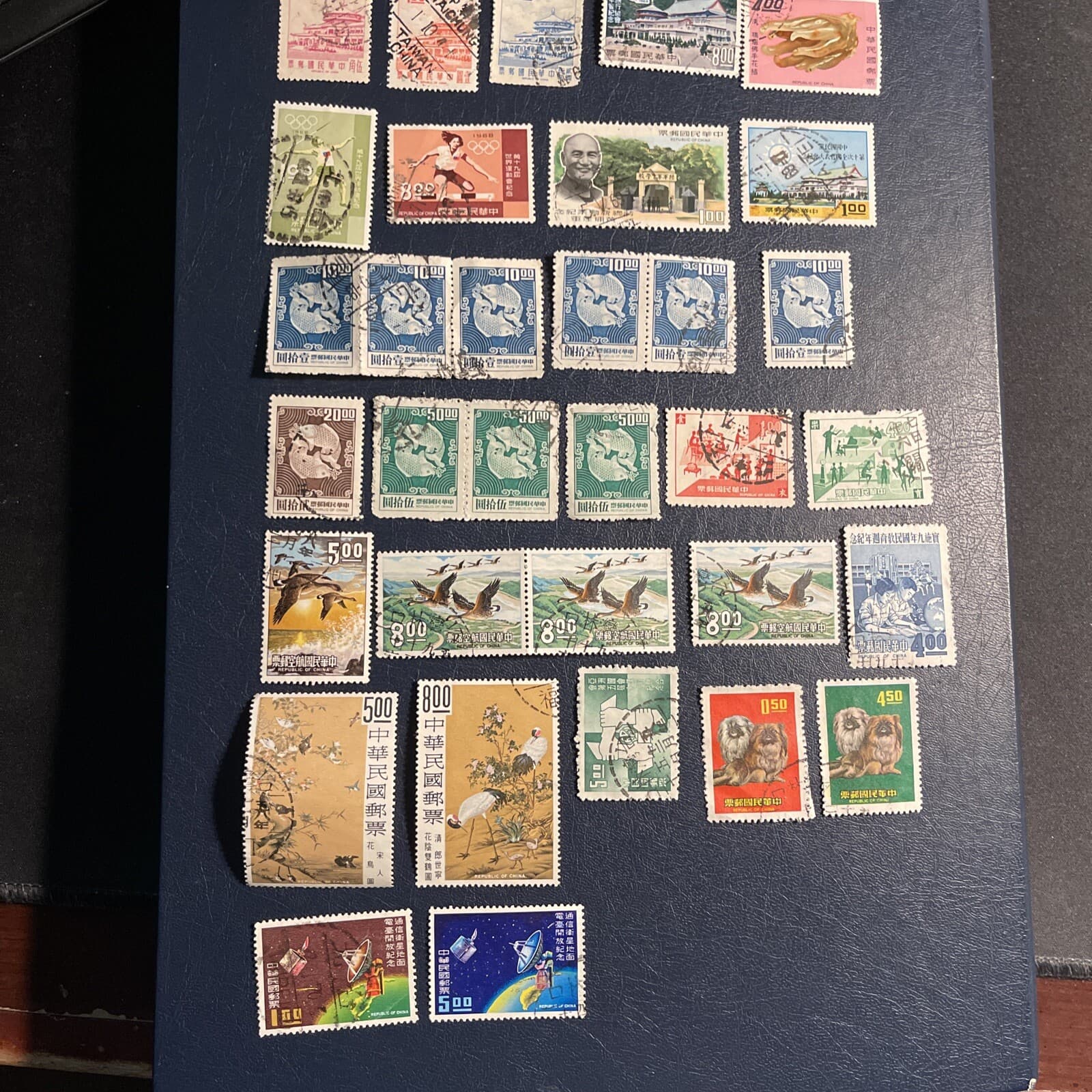 Taiwan 1968-1969 Used 23 Stamps, 1 Block Of 3, 3 Blocks Of 2, F/VF, See Photos