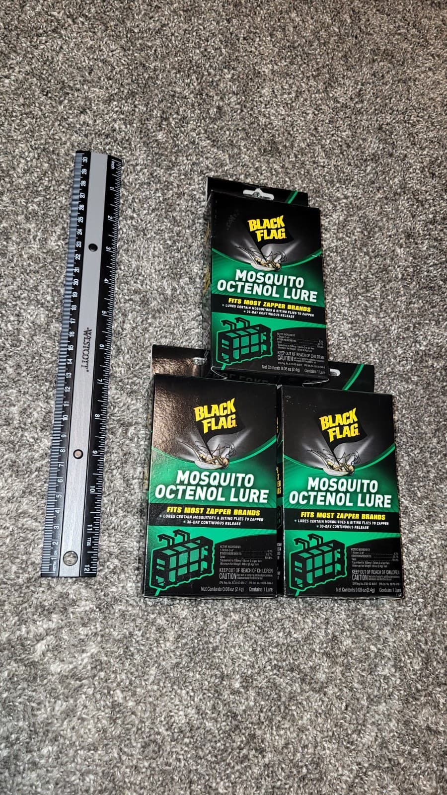 3Pack Black Flag Mosquito Octenol Lures - Model BZ-OCT1 NEW