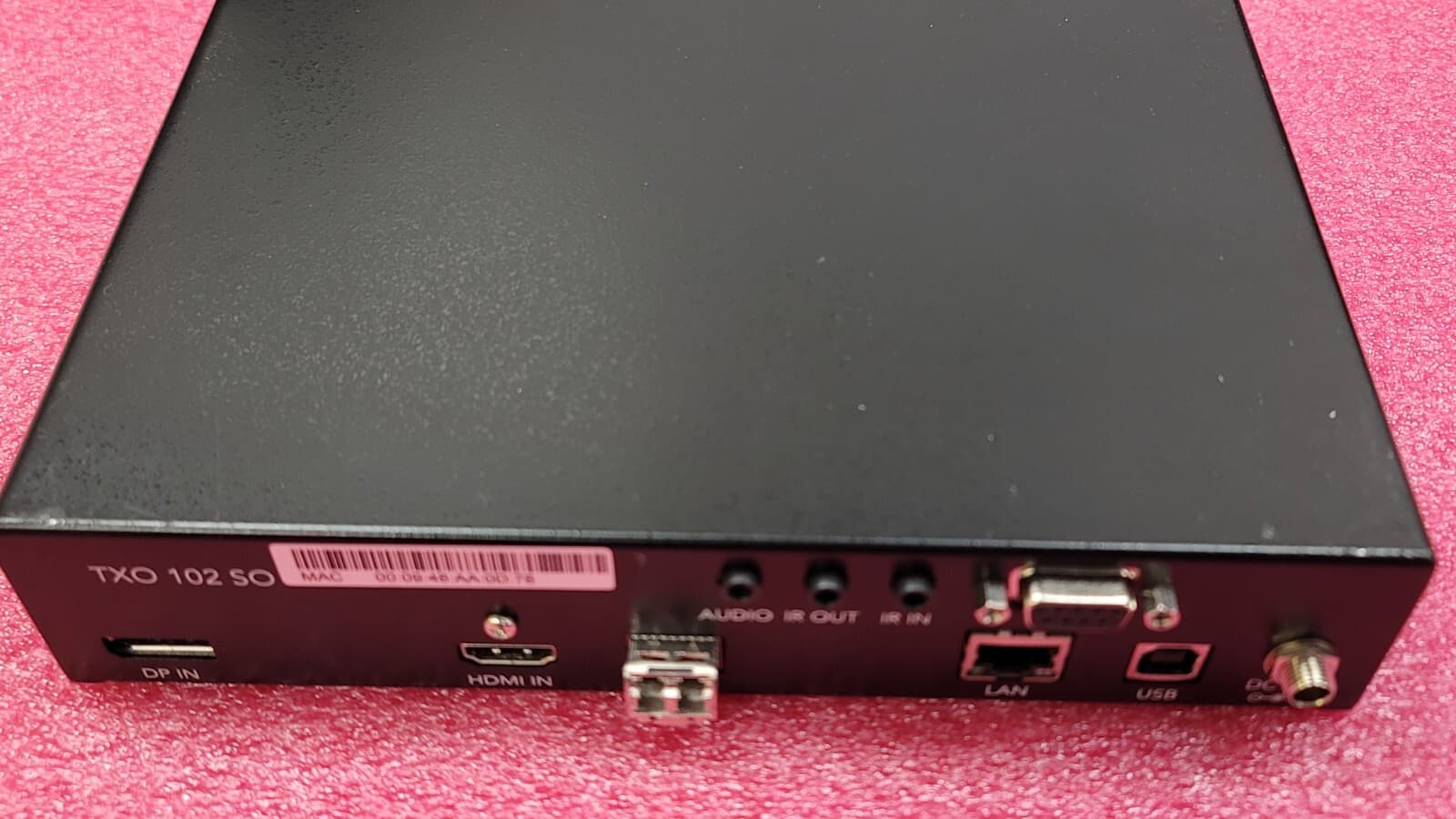 Christie Terra TXO 102 SO SDVoE HDMI Video Audio Transmitter Fiber Optic Network 4