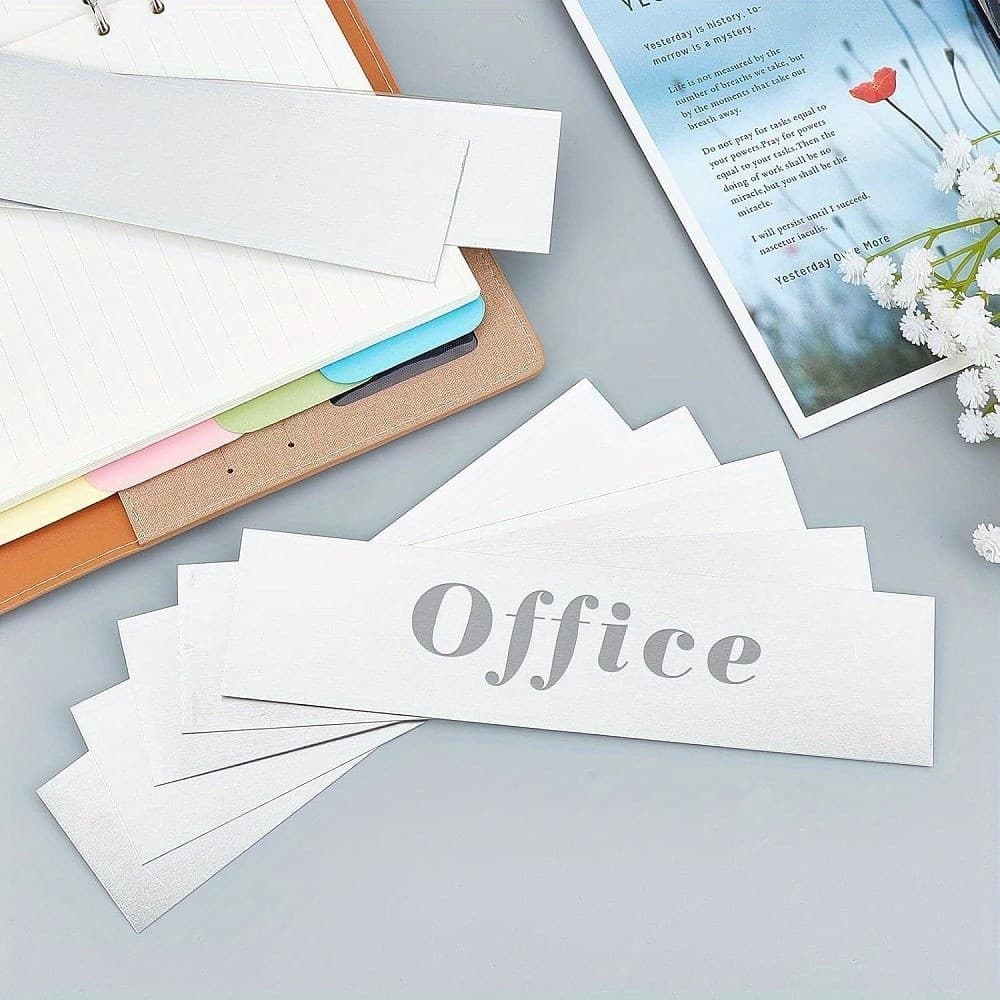 12pcs Aluminum Office Nameplates 8x2 Sublimation Name Plates Blank Metal Name 4
