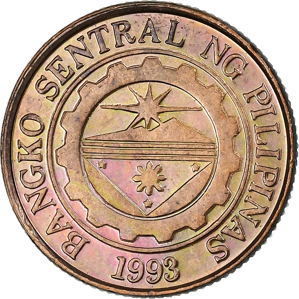 [#1250999] Philippines, 10 Sentimos, 1996, Acier plaqué cuivre, AU, KM:270.1