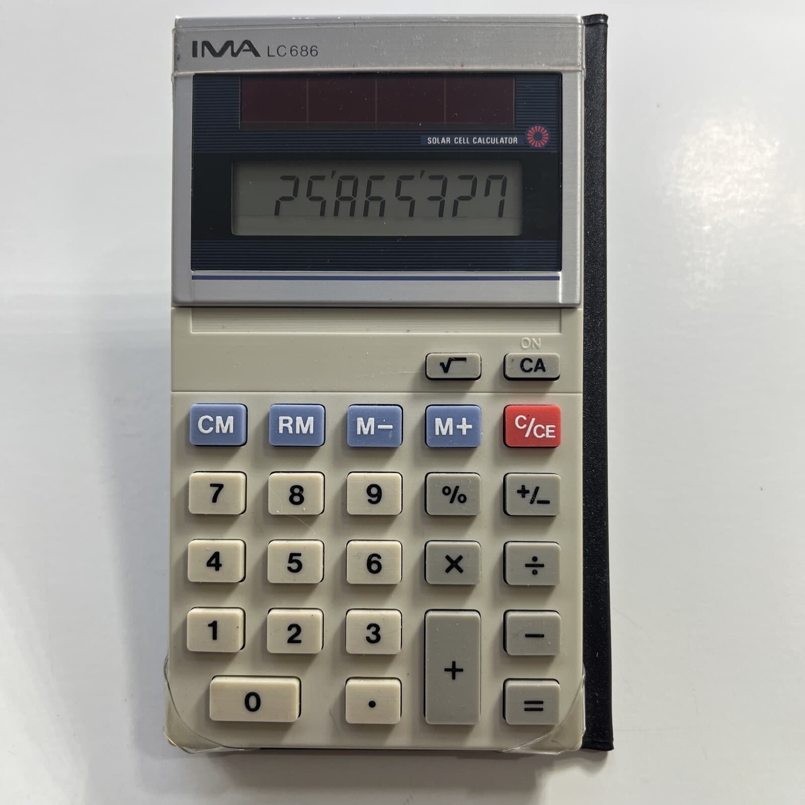 IMA LC 686 Calculator Case VTG 1980s Scientific Solar Cell Working Hong Kong 2