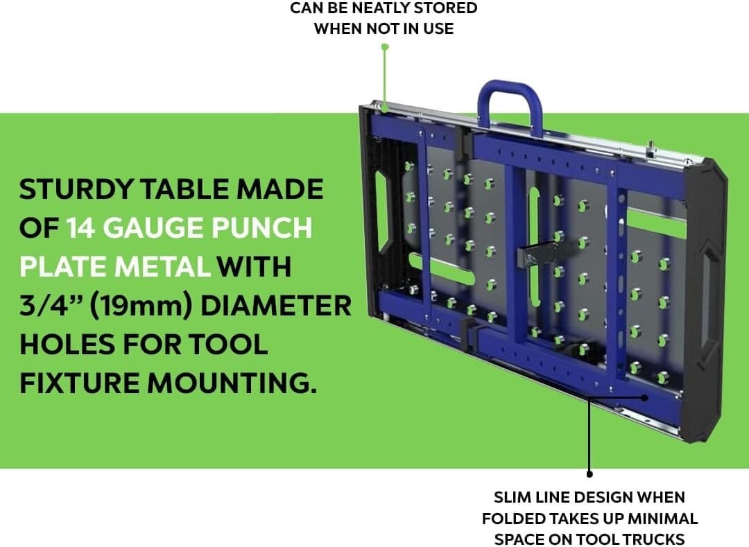 NOVA WELDING AND TOOL TABLE WITH FOLDING LEGS 4