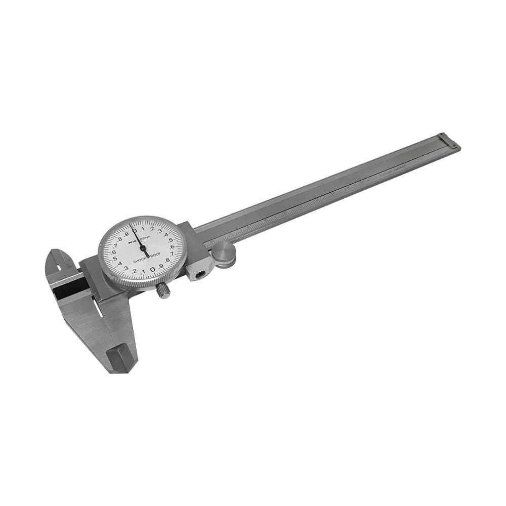 150mm Precision Stainless Steel Metric Dial Caliper 0.02mm Graduation Shockproof 3