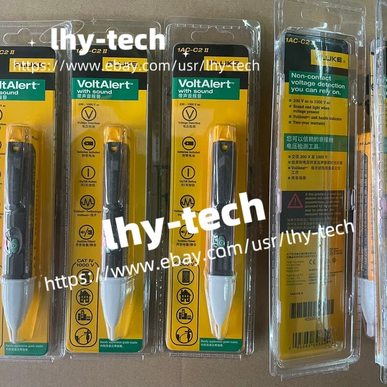 1 PC Fluke 1AC-C2 II VoltAlert Non-contact 200~1000V AC Voltage Detector Tester-
