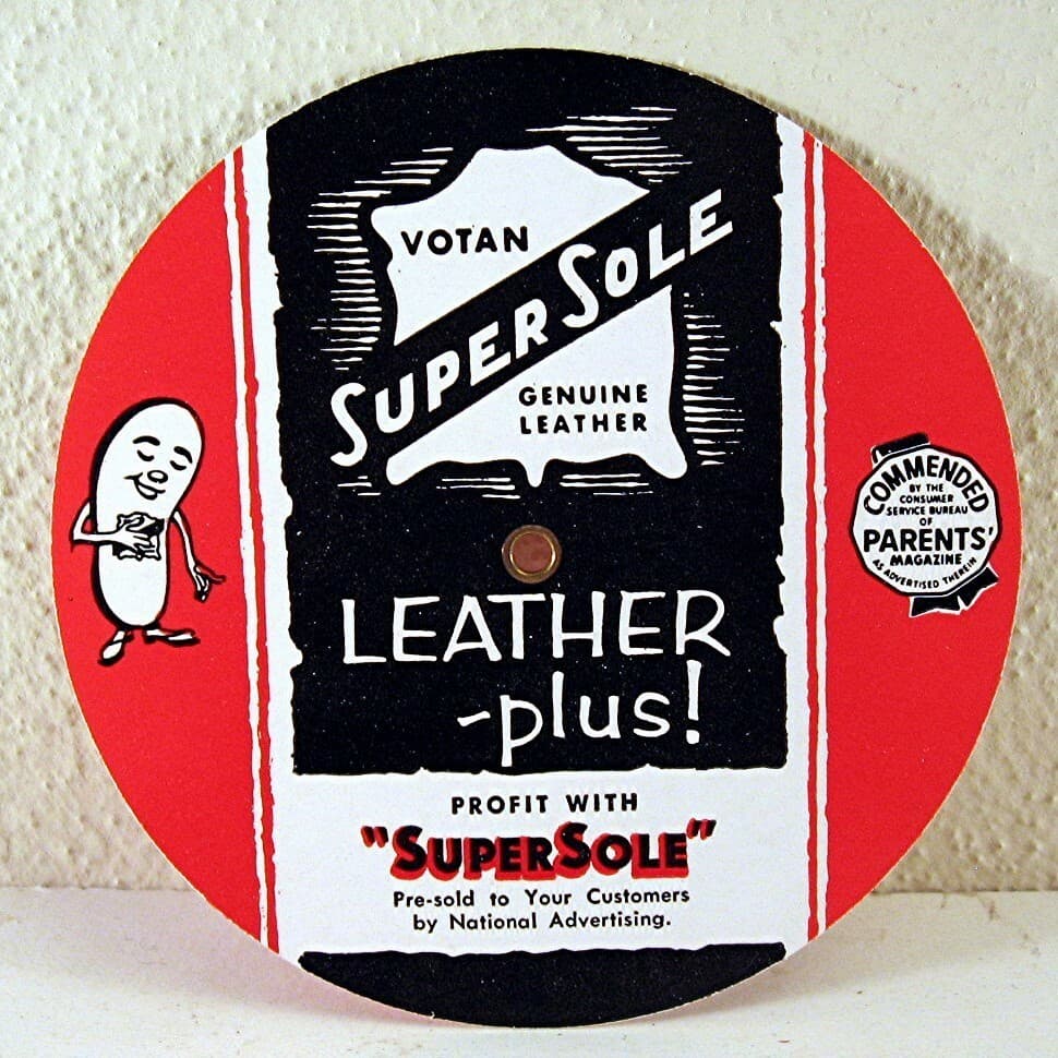 Vintage Votan Super Sole Leather Plus Brochure Profit Margin Selling Price Dial