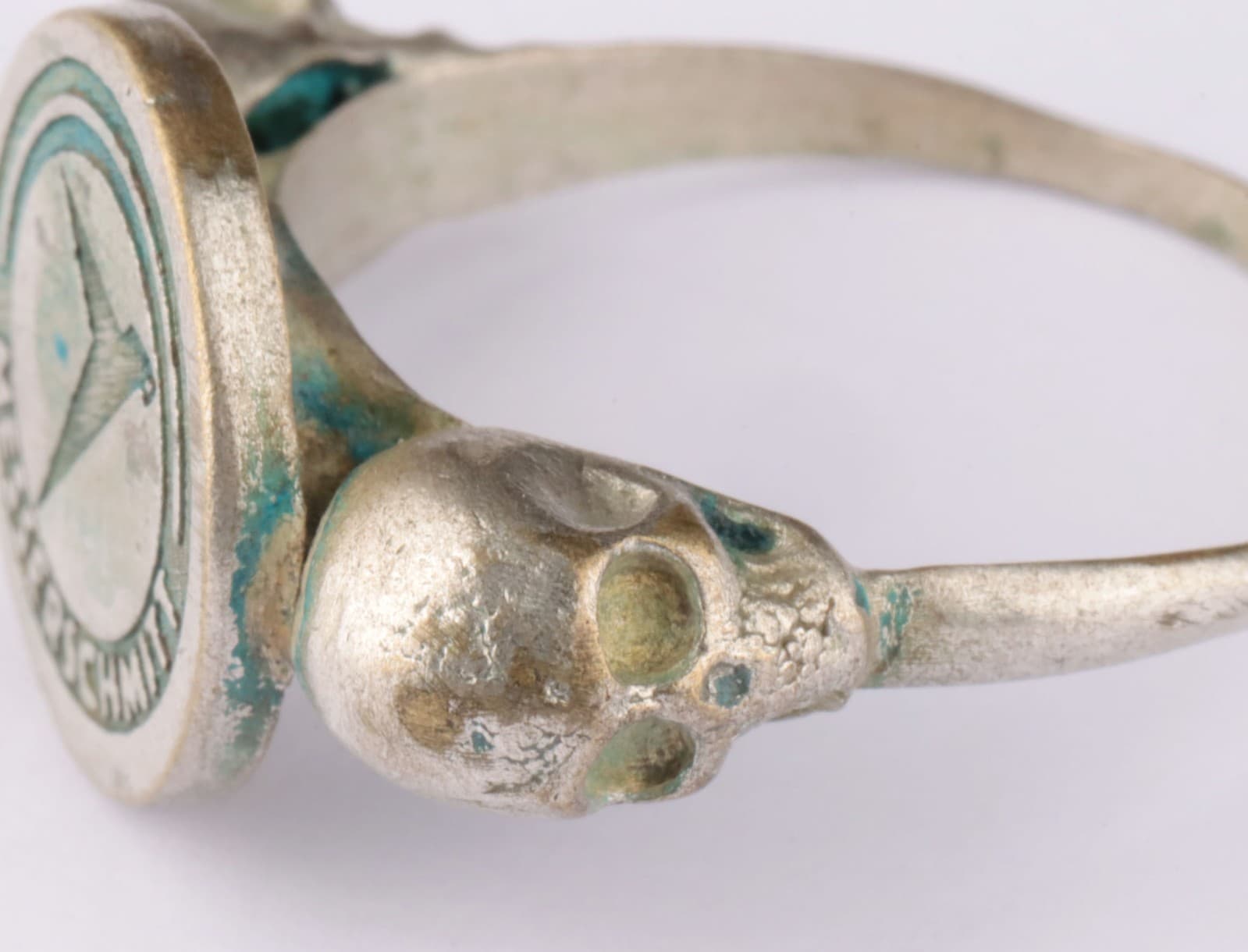 WW2 Luftwaffe signet Messerschmitt Skull German Ring war period WWII air force G 3