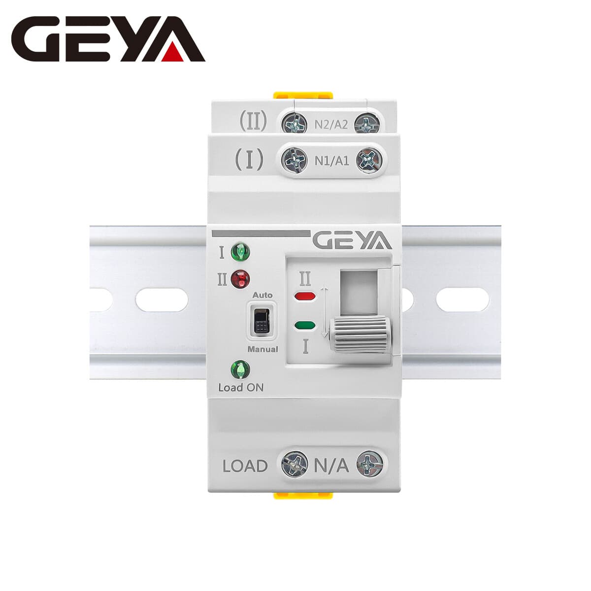 GEYA Mini Dual Power Automatic Transfer Switch 2P 63A 220V For Grid & Generator 2