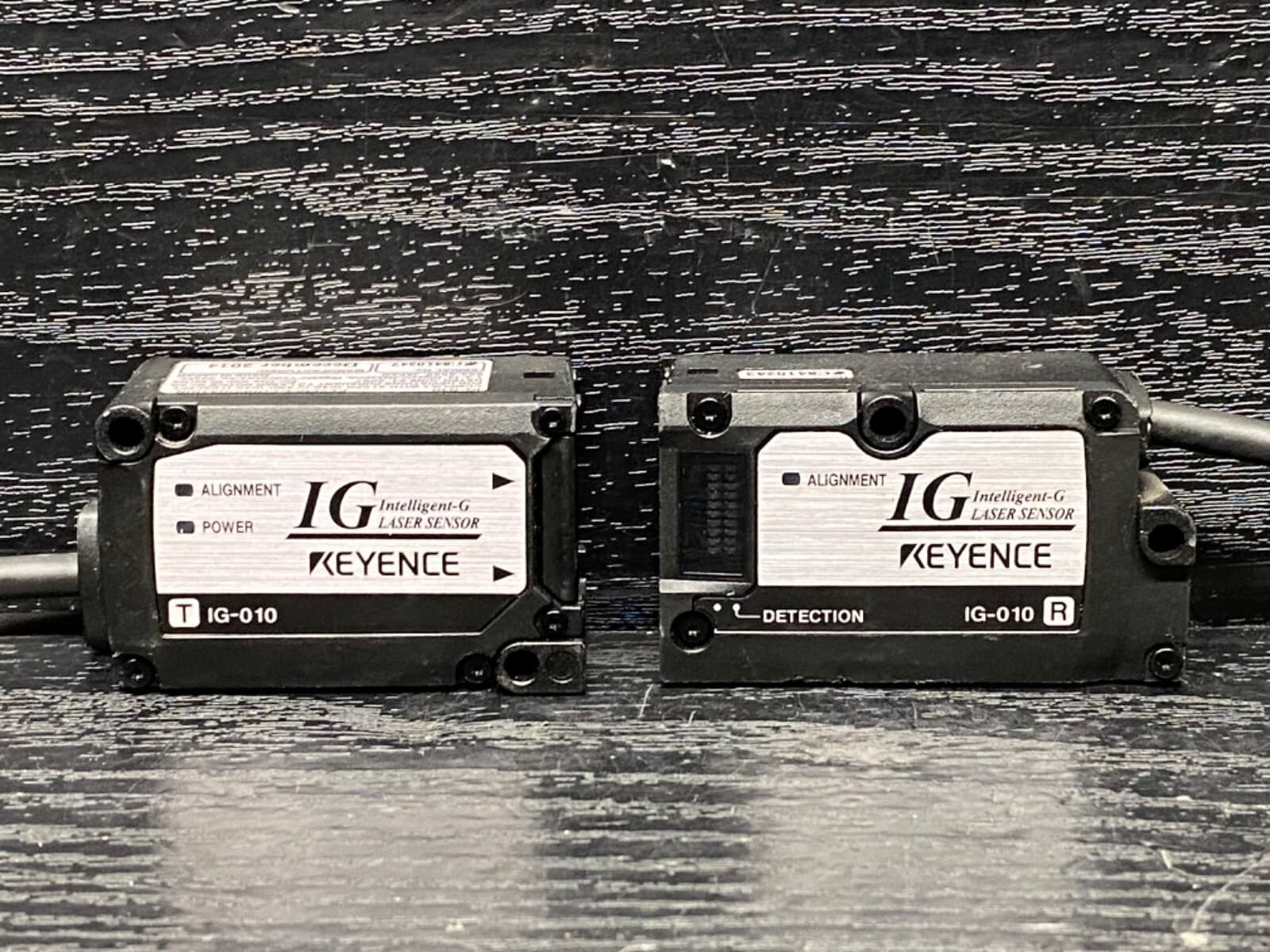 Pair Keyence IG-010 IG IG-010R Intelligent-G Transmitter / Receiver Laser Sensor 6